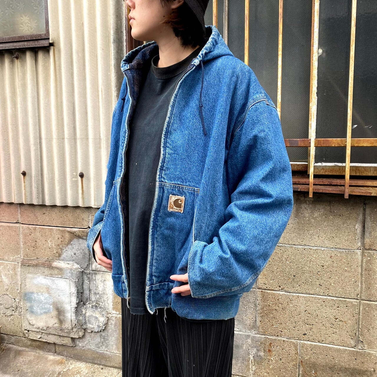 ビッグサイズ 80年代 USA製 カーハート デニム アクティブパーカー