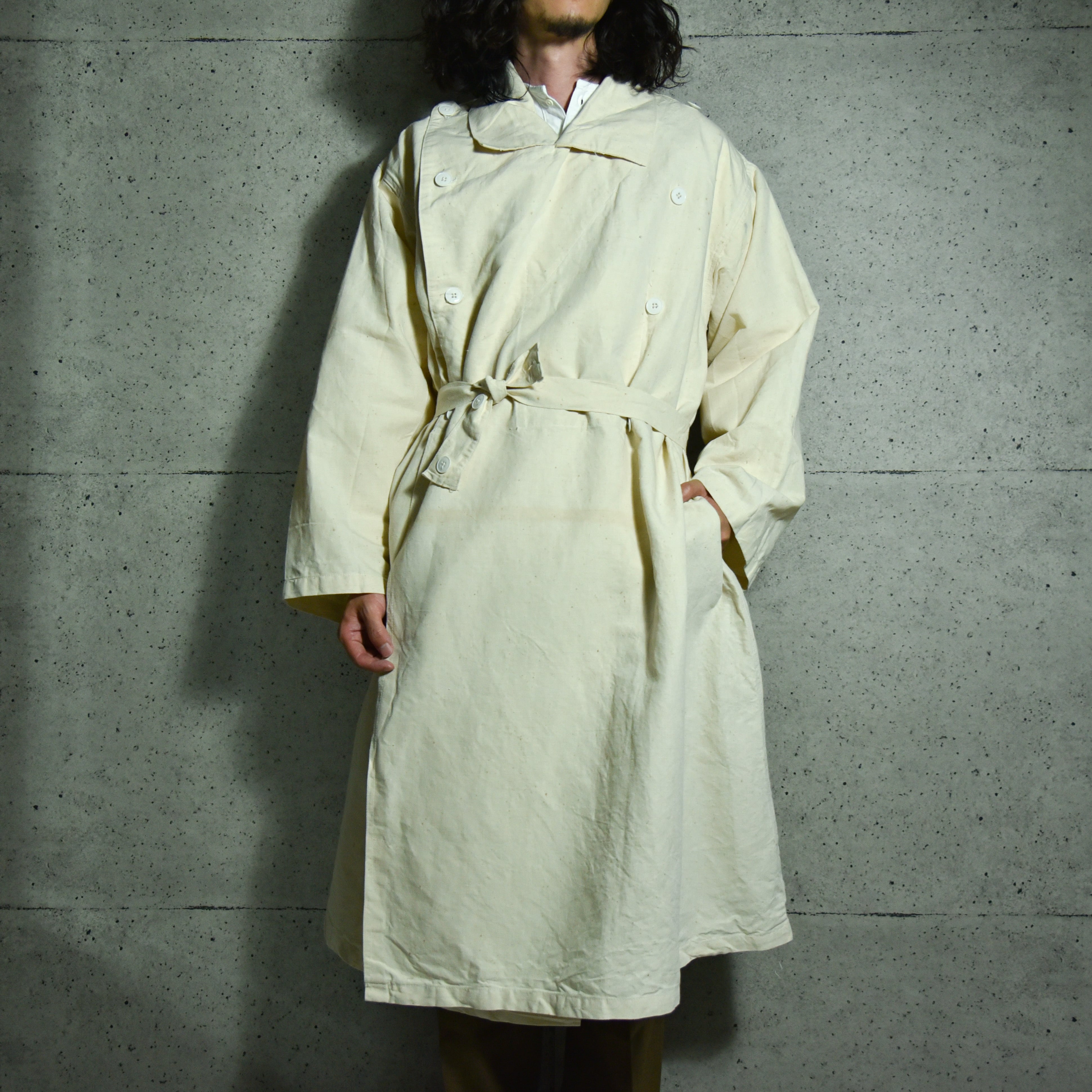 DEAD STOCK】1950s French Army Hospital Coat フランス軍ホスピタル