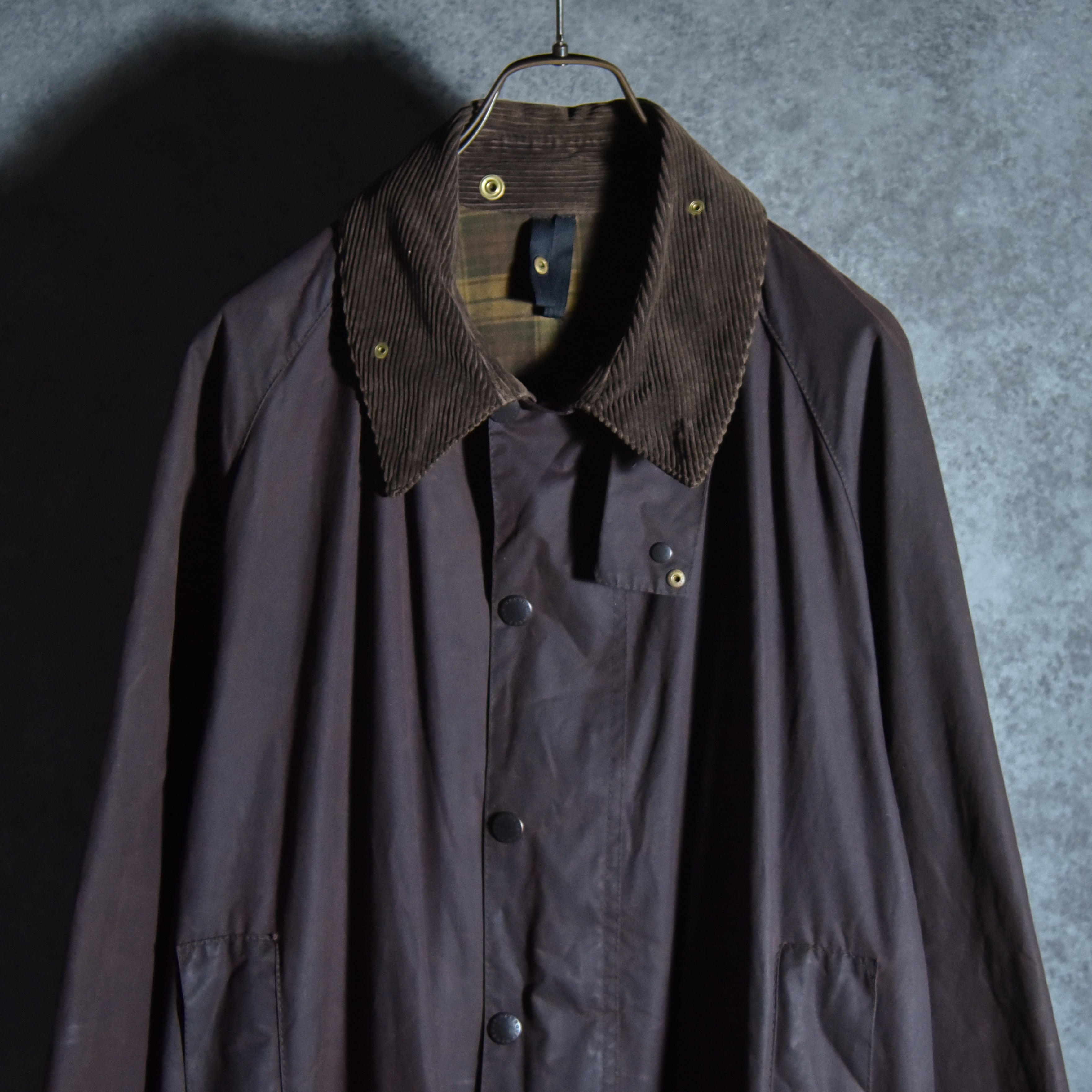 90s Barbour BEAUFORT Size48 バブアー ビューフォート 3ワラント