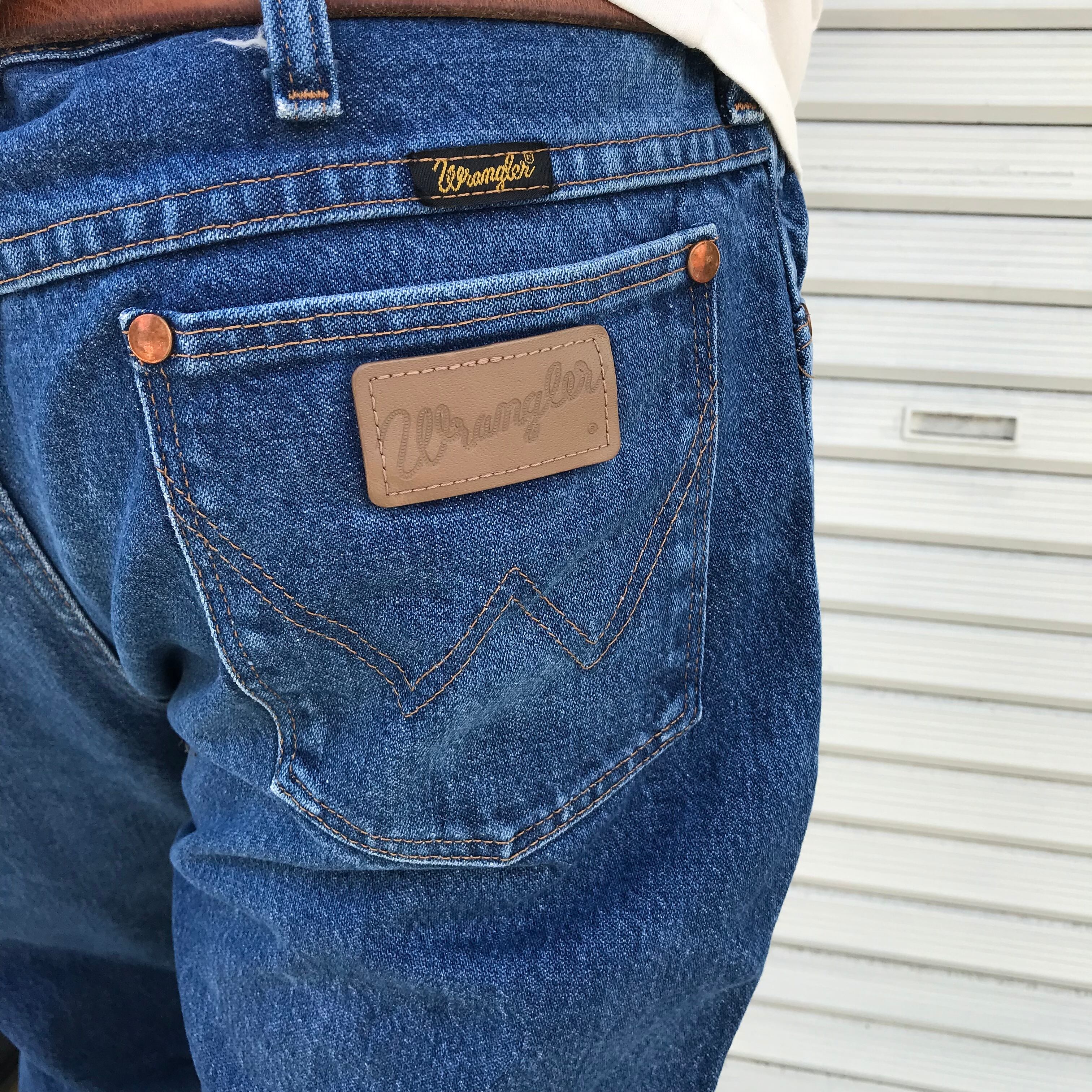 濃紺 90s Wrangler 936PWD INDIGO DENIM PANTS 1990s W36 ヴィンテージ