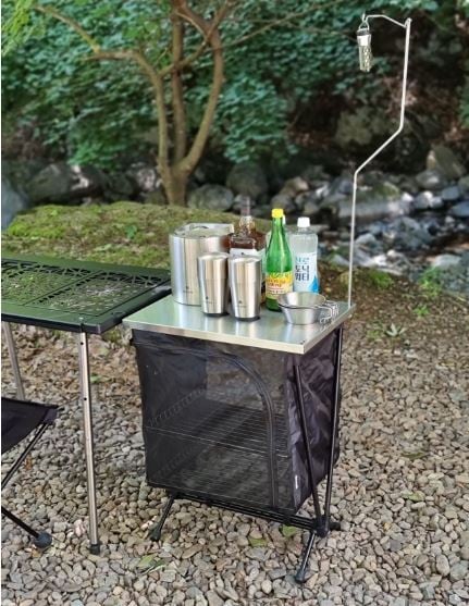 ステンレス天板 スノーピーク メッシュラックスタンド CK-055