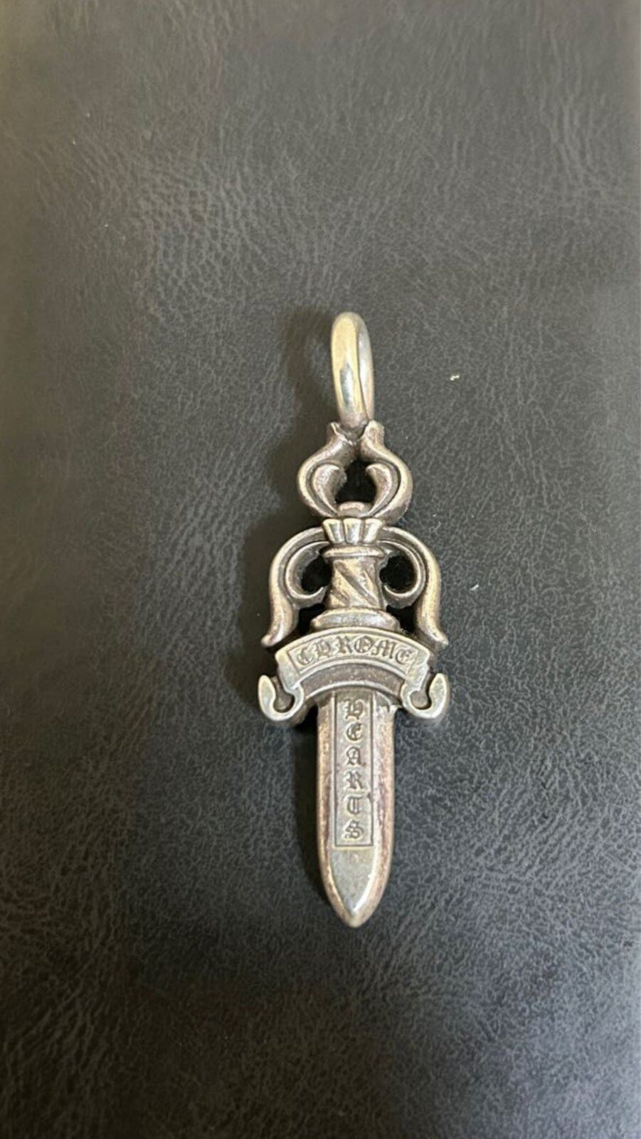 CHROME HEARTS クロムハーツ ダブルダガー ペンダント 24インチ