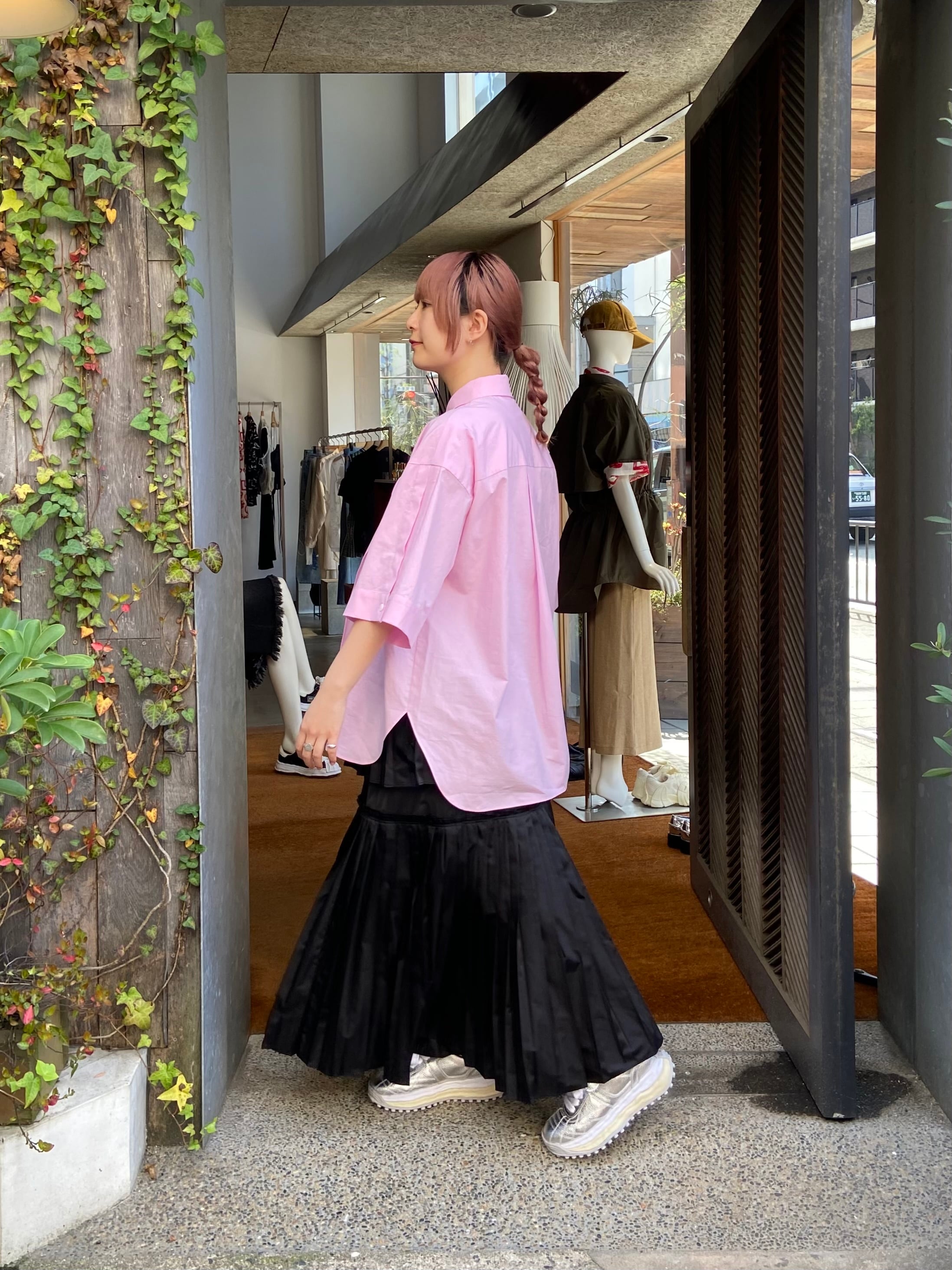 25SS】ENFOLD エンフォルド / LAYERED HALF‐SLEEVES SHIRT / シャツ