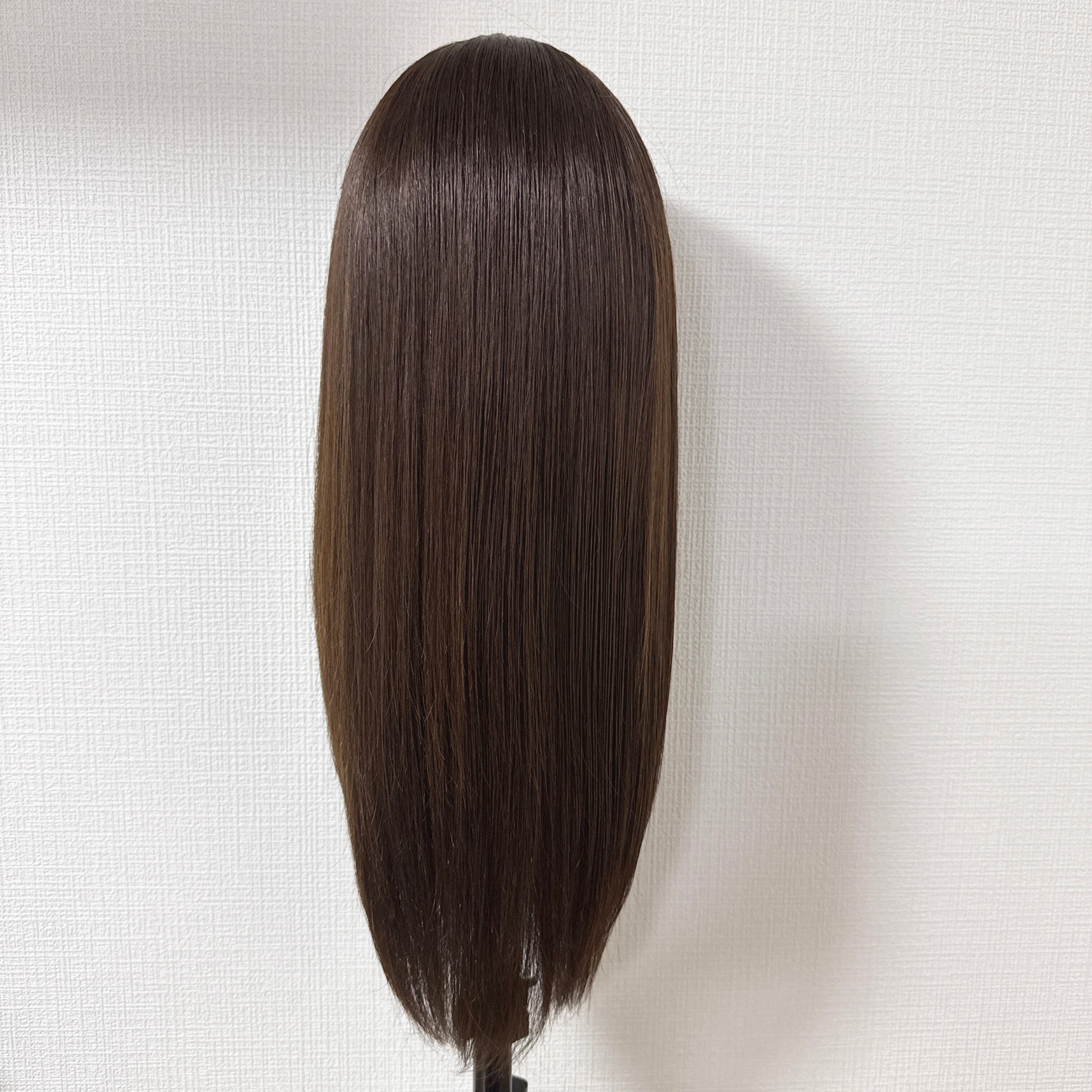3DウィッグPlus 未カット 50cm ナチュラルブラウン系 百合子ウィッグ