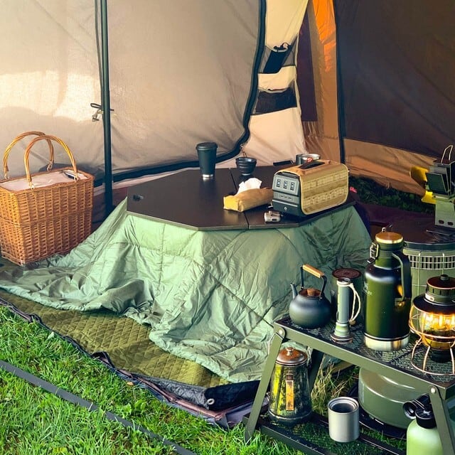 アウトドア豆炭こたつ｜ブラック | Abenteuer