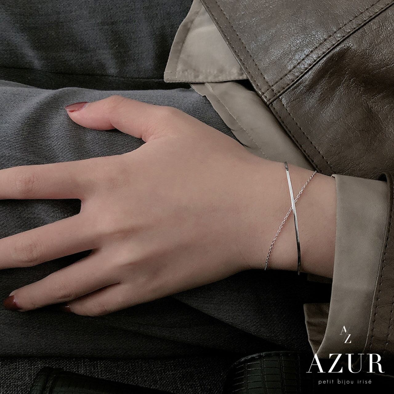 ツインクロスチェーンブレスレット | AZUR Tokyo（アズールトーキョー）