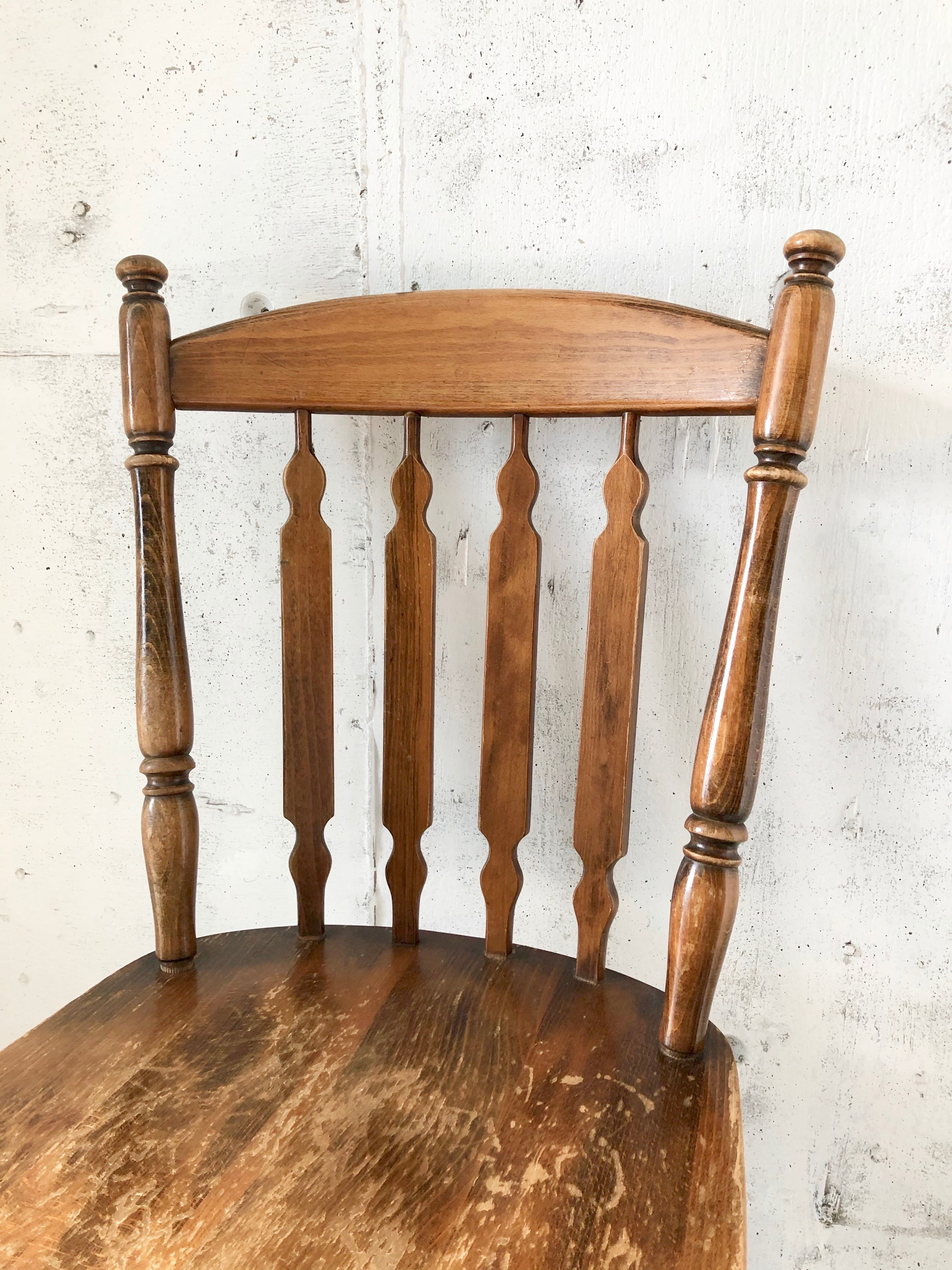 ろくろ脚の木製チェア［古家具］ | giraffes craft