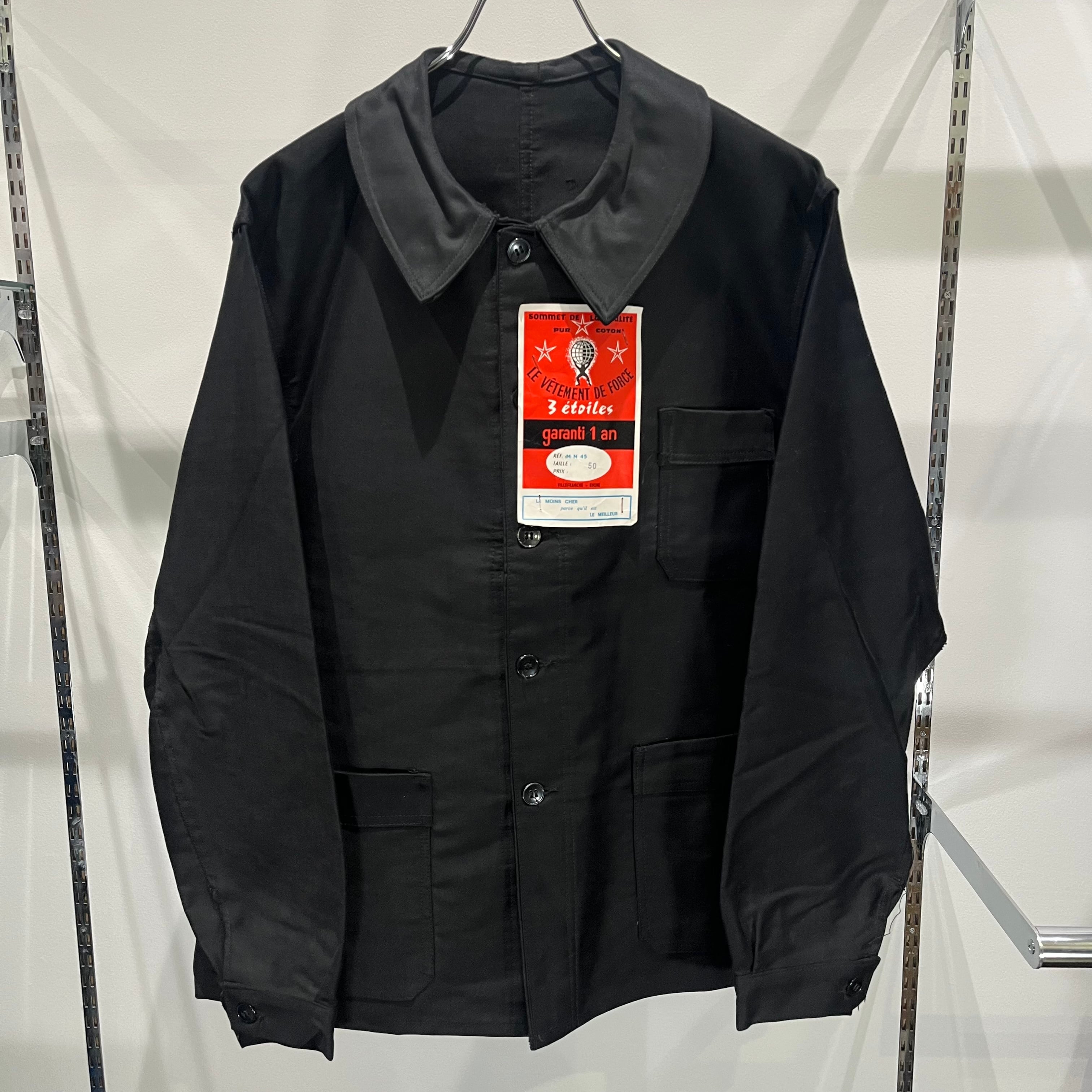 50S LE VETEMENT DE FORCE Black Moleskin Jacket Dead Stock