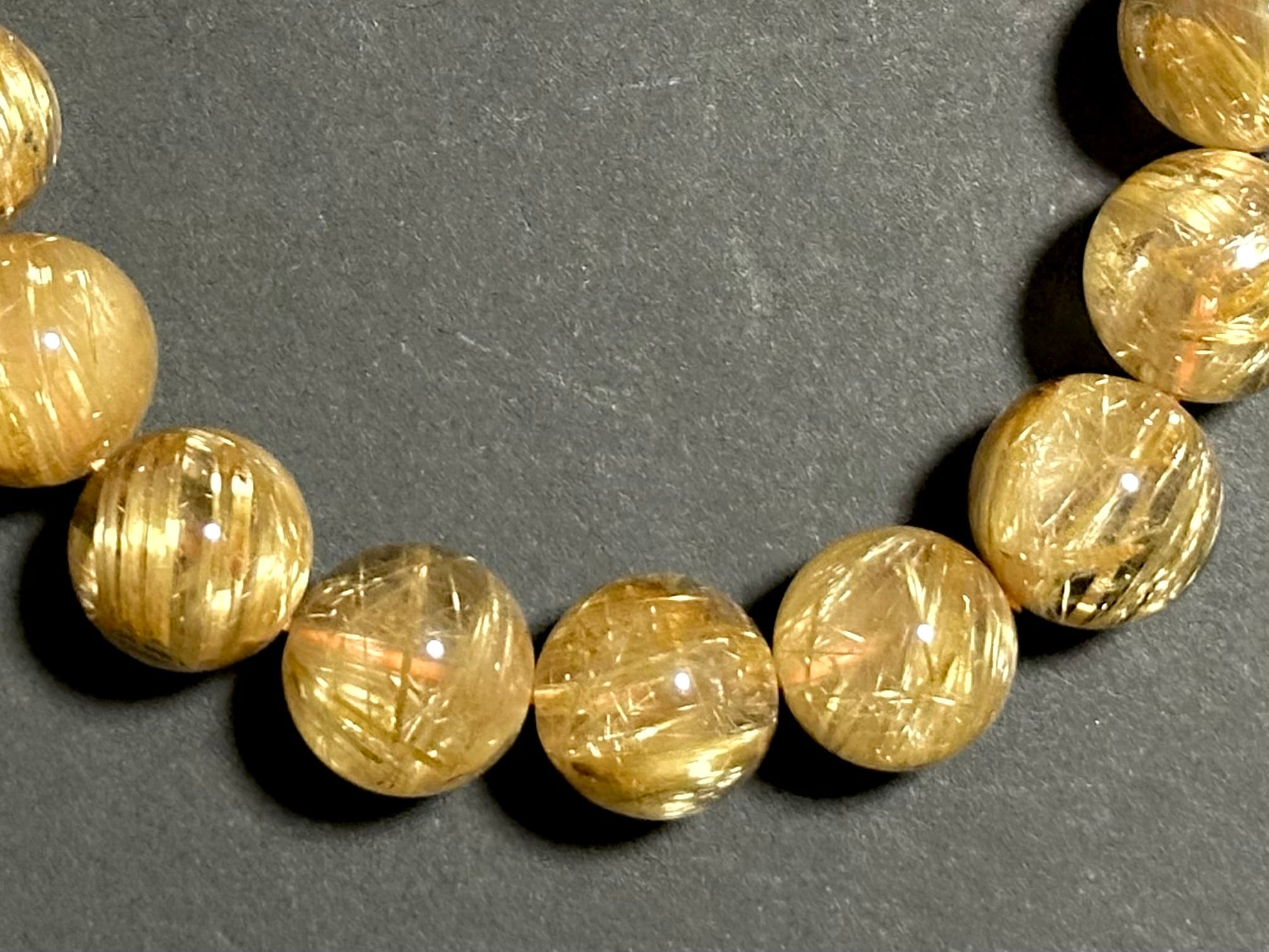 金運【高級キャッツアイタイチンルチル】12-12.5mm | 導運石