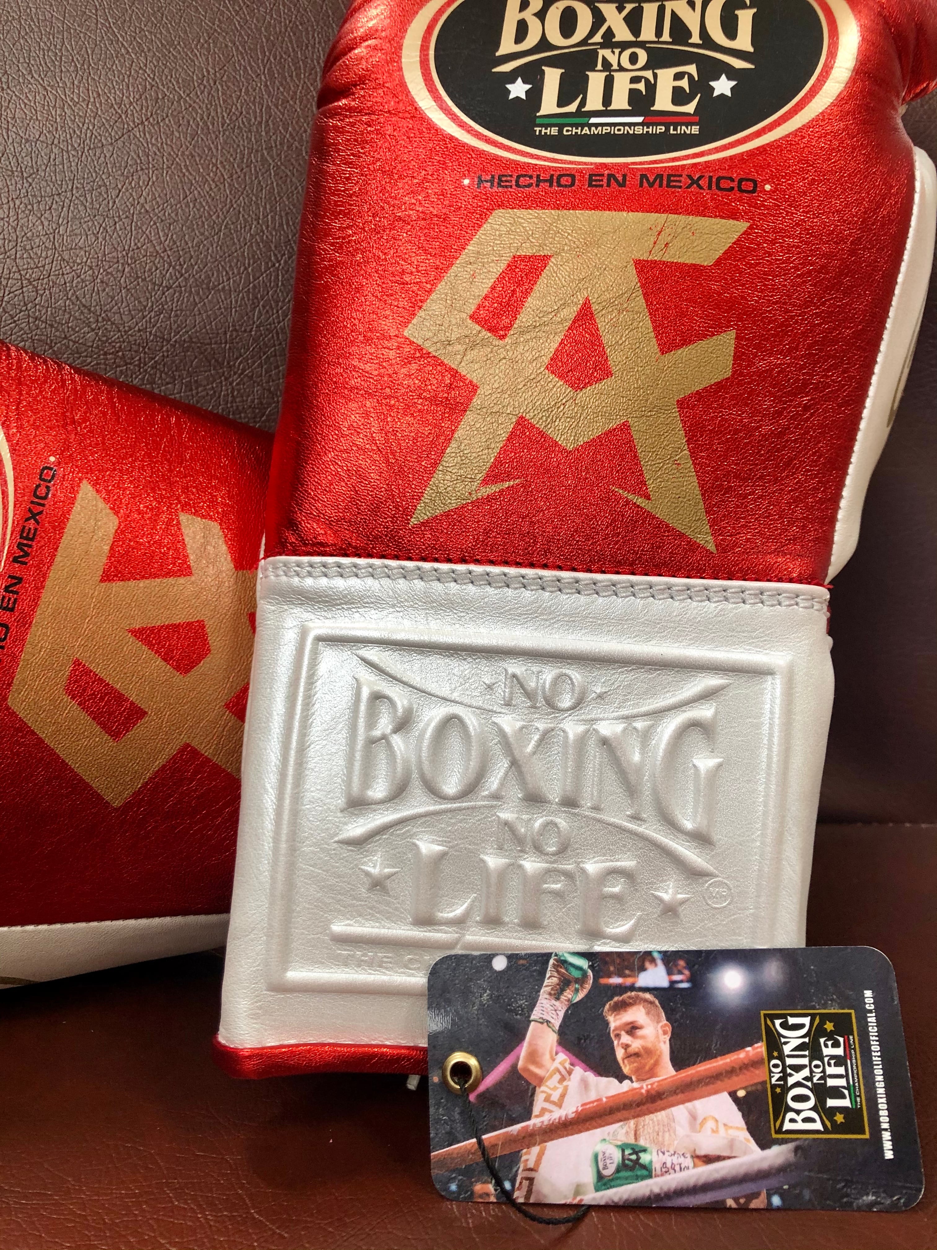 No Boxing No Life 数量限定カネロモデルボクシンググローブ レッド 8