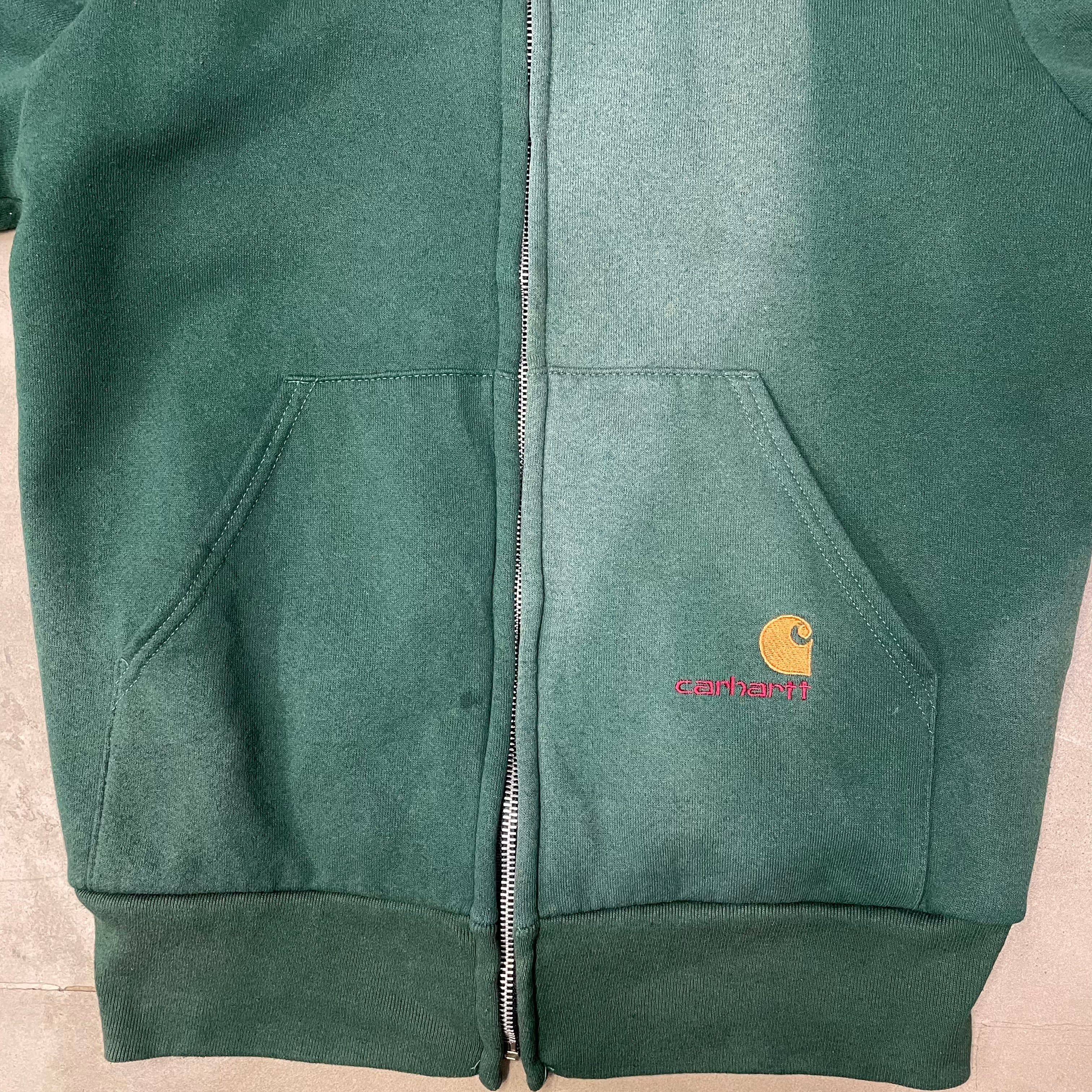 80s Carhartt 裏サーマル ジップパーカー USA製 カーハート
