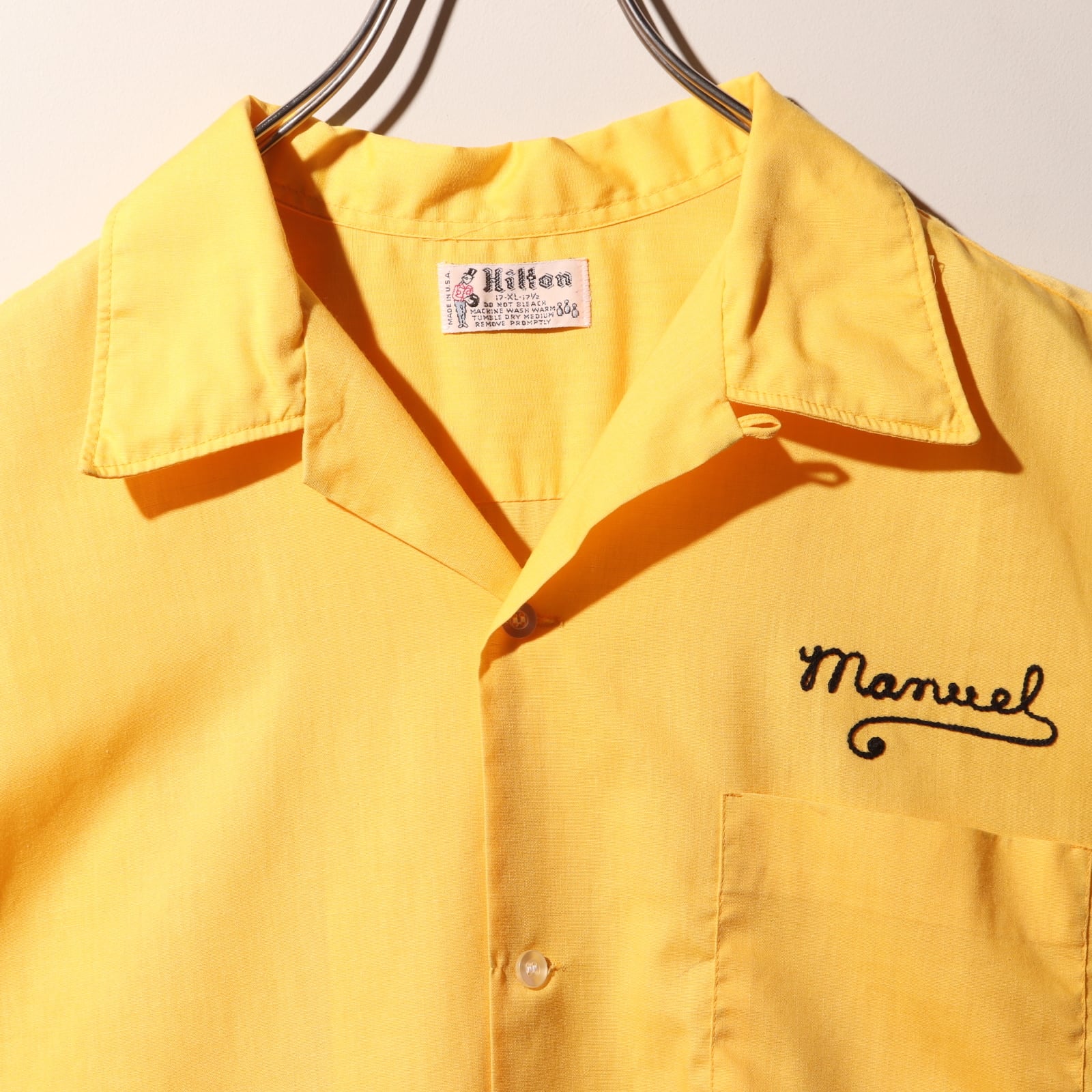 極美品 XL 50s Hilton ボウリングシャツ チェーンステッチ ヒルトン