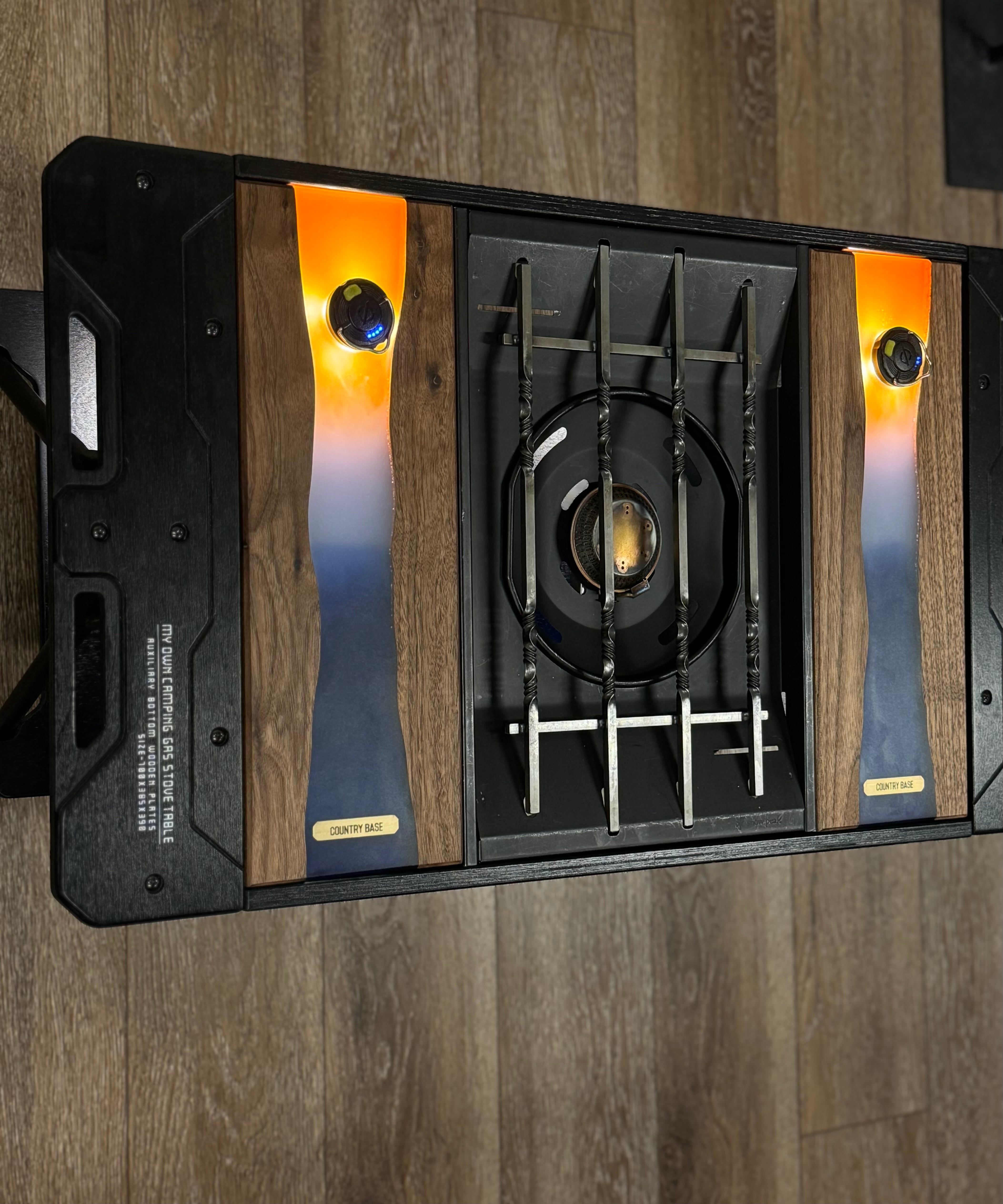 Country Base】IGTハーフユニット天板 穴あきレジン【Sサンセット