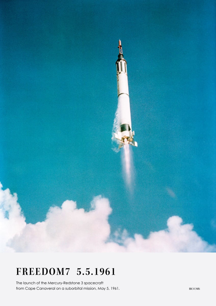 UNIVERSE#2 | AP147 | アートポスター ロケット FREEDOM7 宇宙 写真