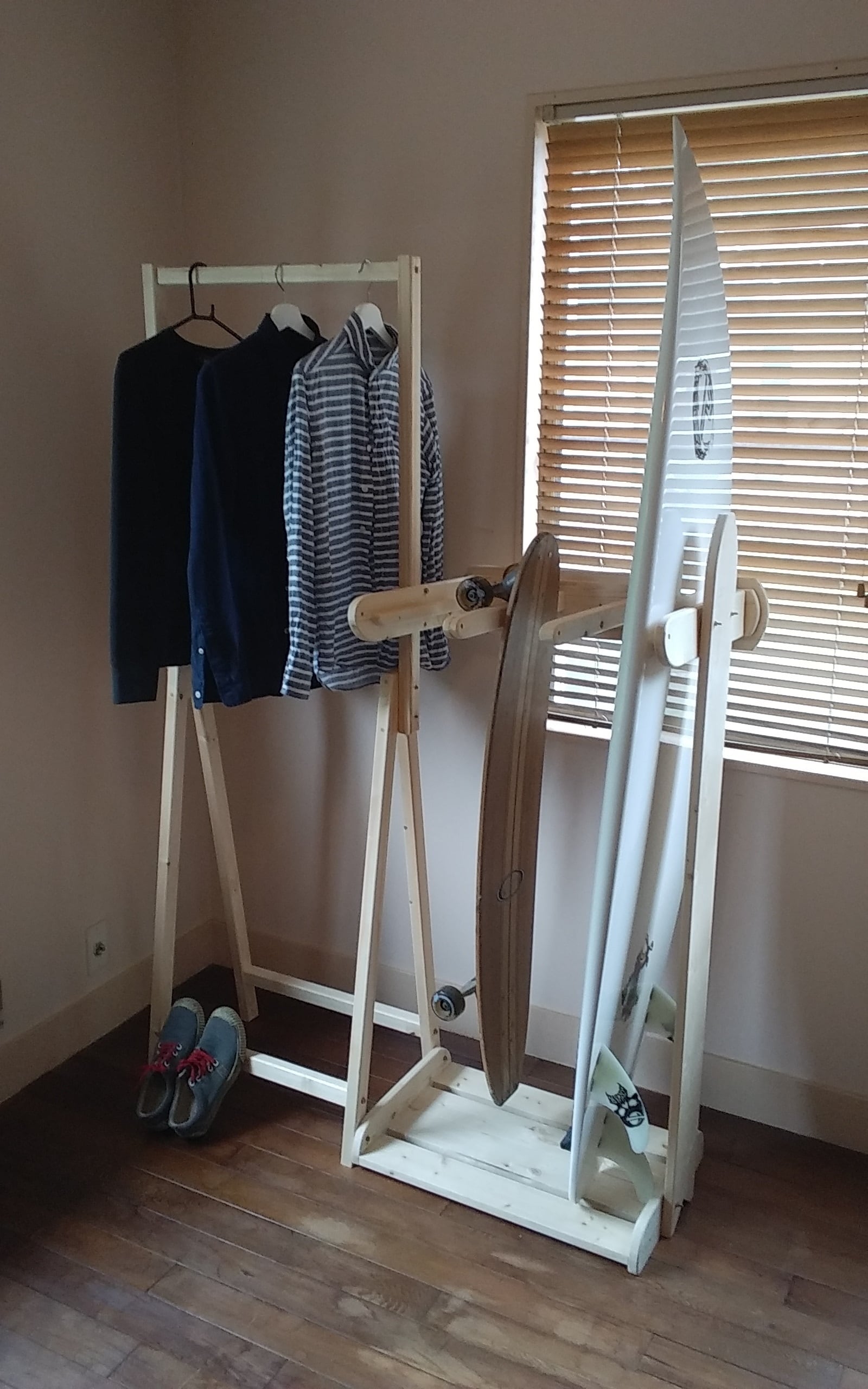 ウェットスーツラック&サーフボードラック3本用 | 喜亜工房 kia-koubou