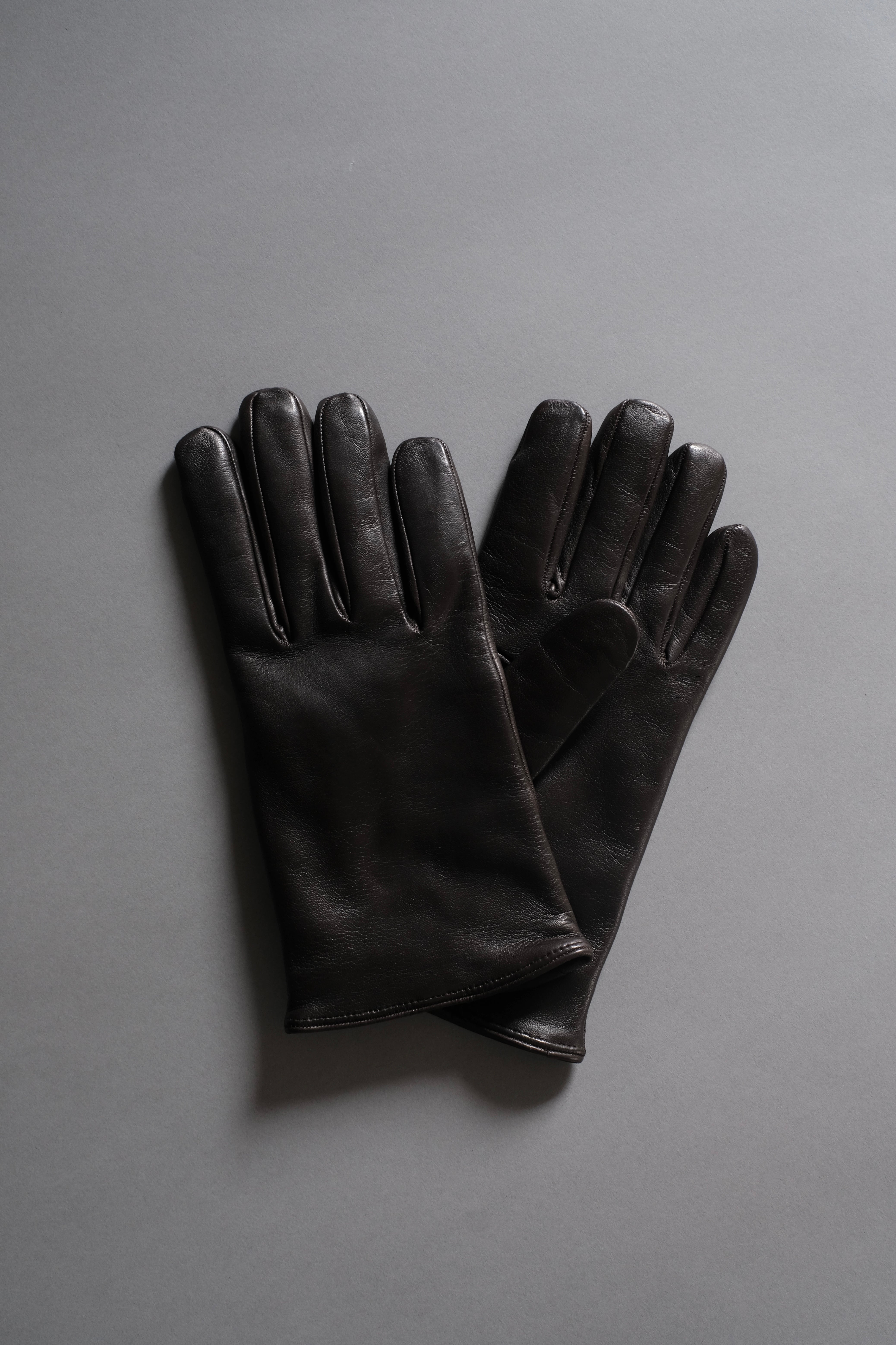 OMAR AFRIDI / CURVED GLOVES -DARK BROWN- | LIVING