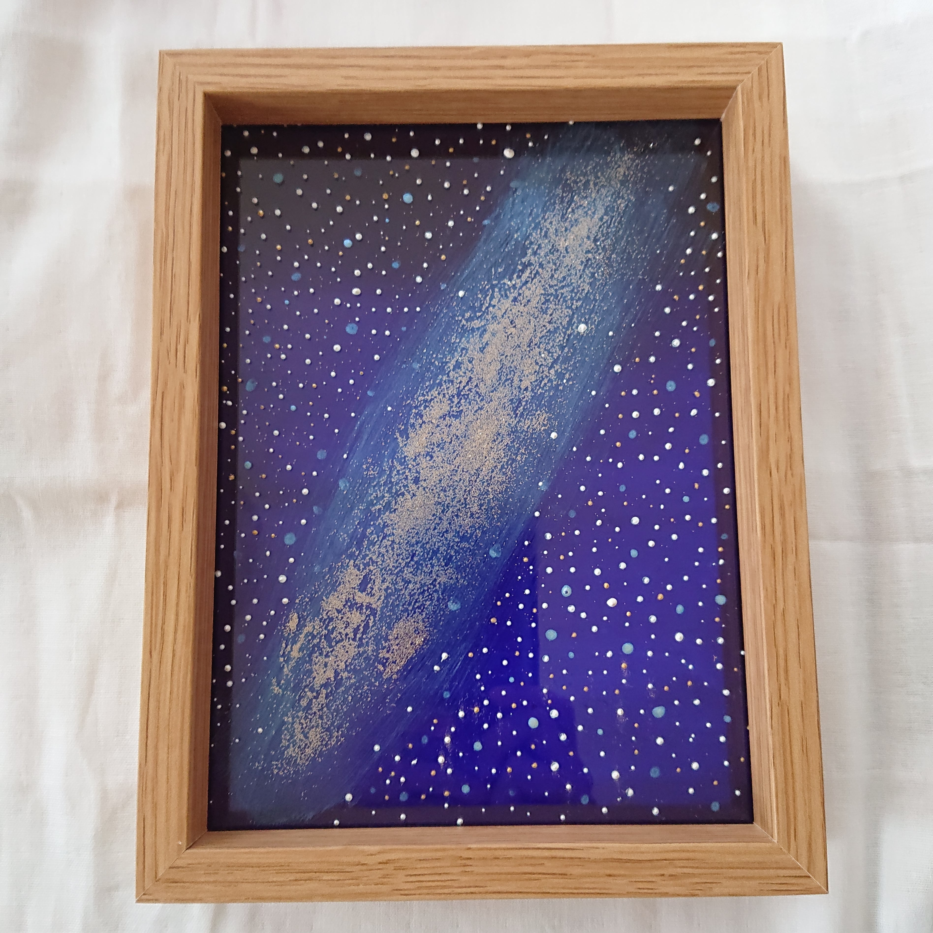 天の川～銀河の星空 ✧*°｡˚～ ガラス絵 原画 | ひらり姫ジュエリー