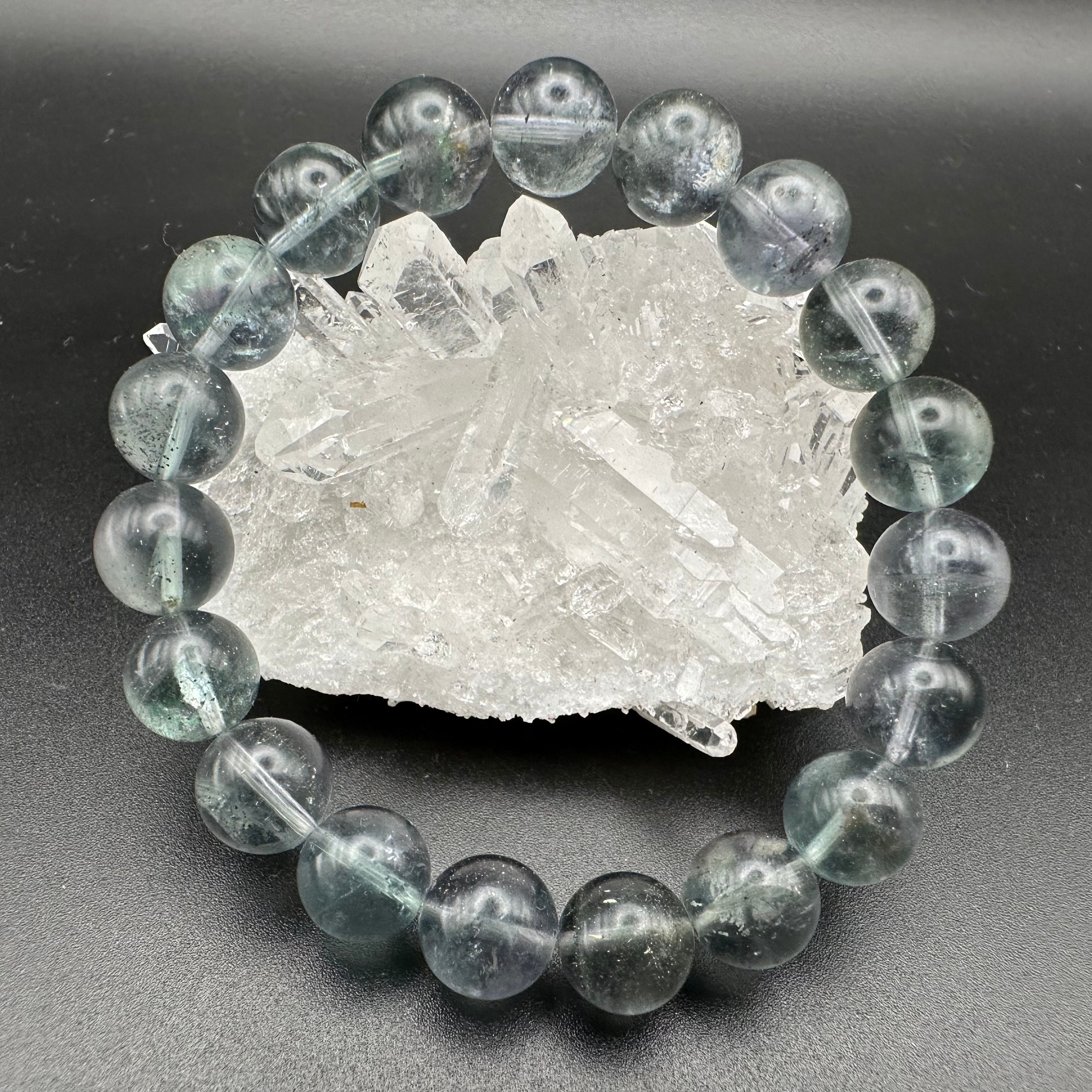 激レア！！ パイライトインフローライト ブレスレット11 | 虹石