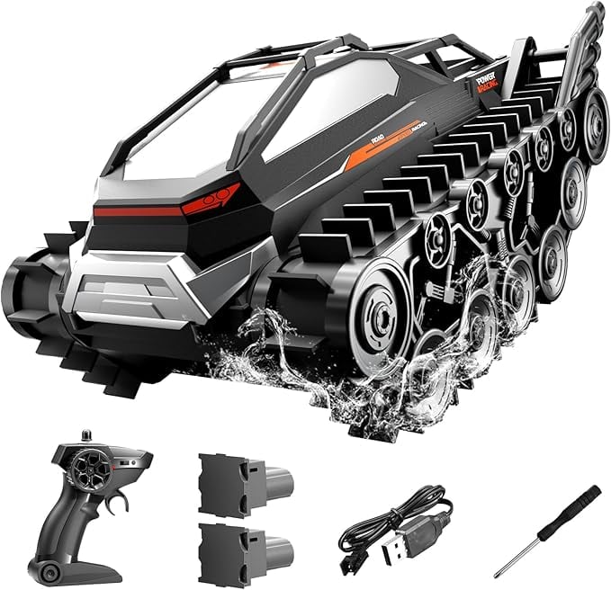 Ritaosan 水陸両用 ラジコンカー キャタピラー 戦車 子供向け 人気
