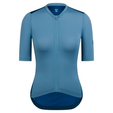 RAPHA WOMEN'S PRO TEAM TRAINING JERSEY DUSTED BLUE/JEWELLED BLUE