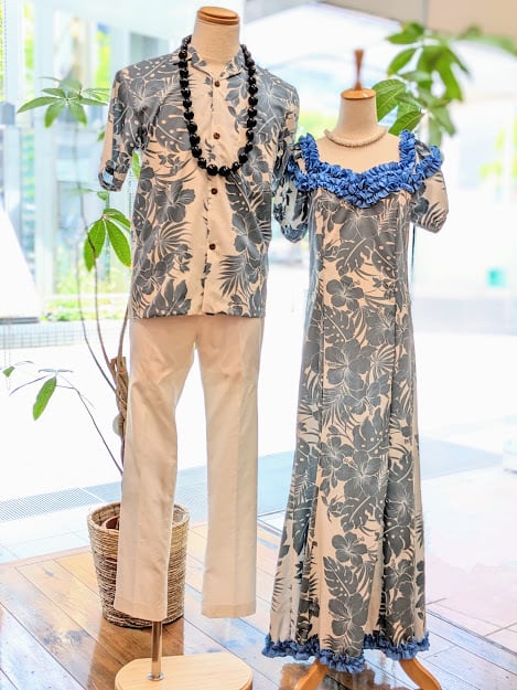 Royal Creations】ハワイアンジェニーロングラッフルムームードレス