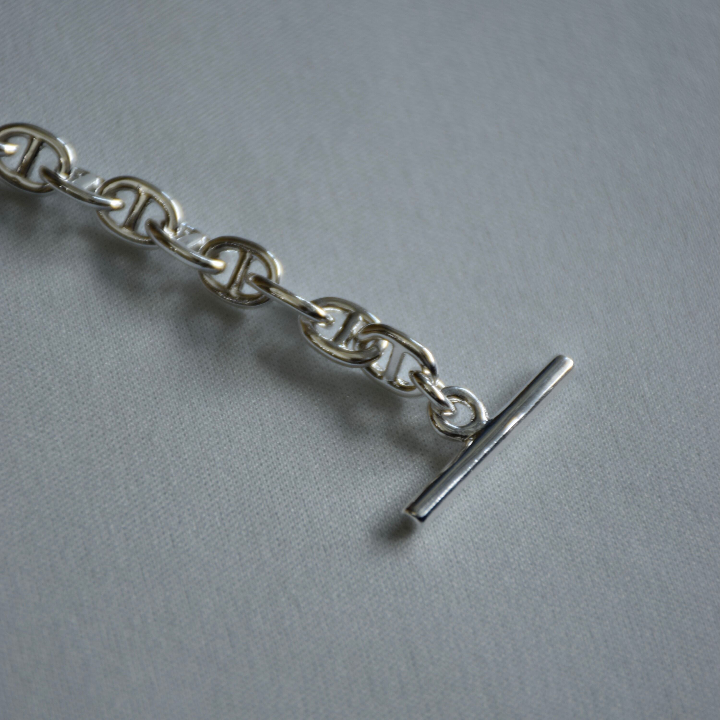 シルバー925 シェーヌダンクルタイプブレスレット 27コマ 19cm