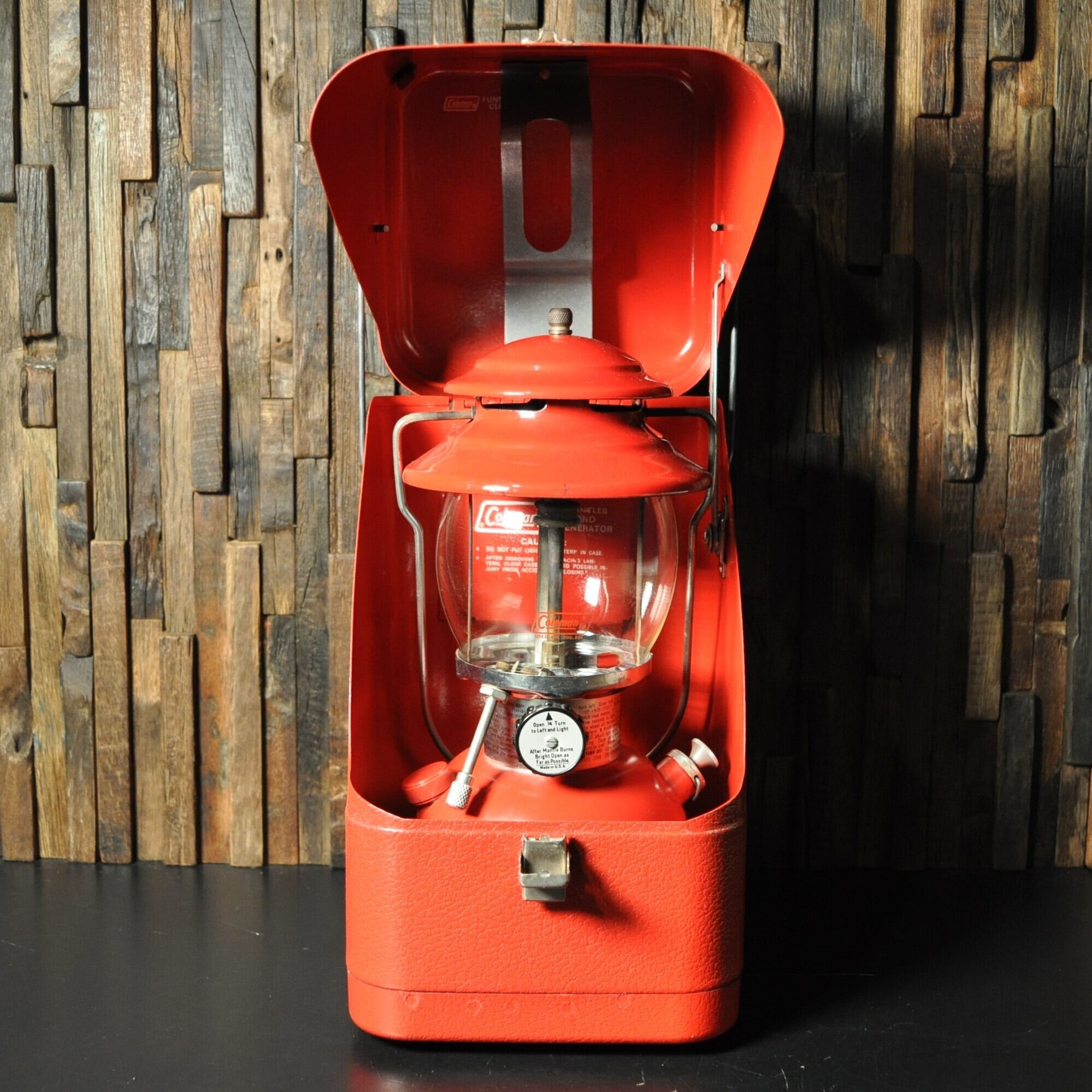 コールマン ガルウィング メタルケース レッド ビンテージ 200A適合