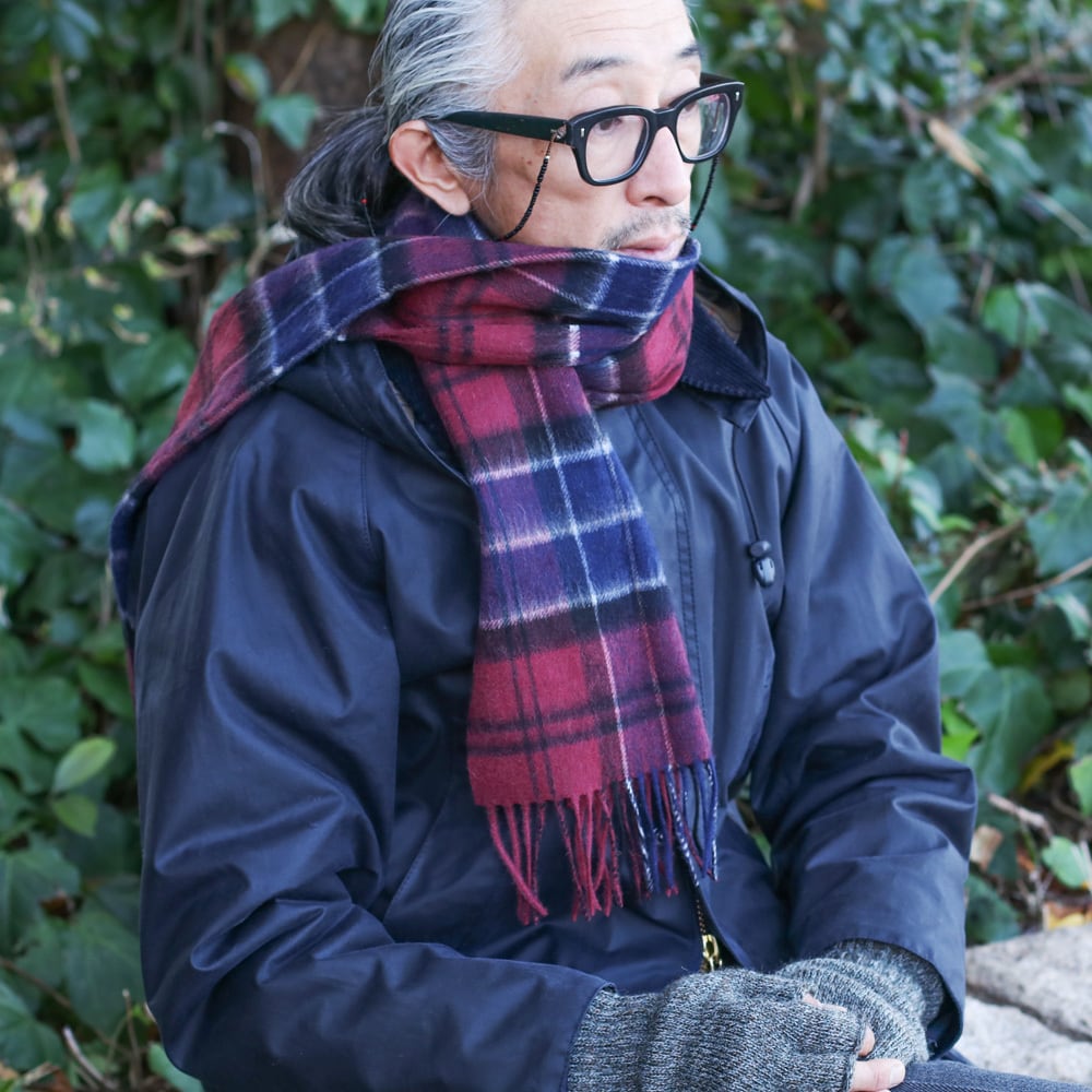 Barbour バブアー USC0002 タータン ラムズウール カシミア マフラー