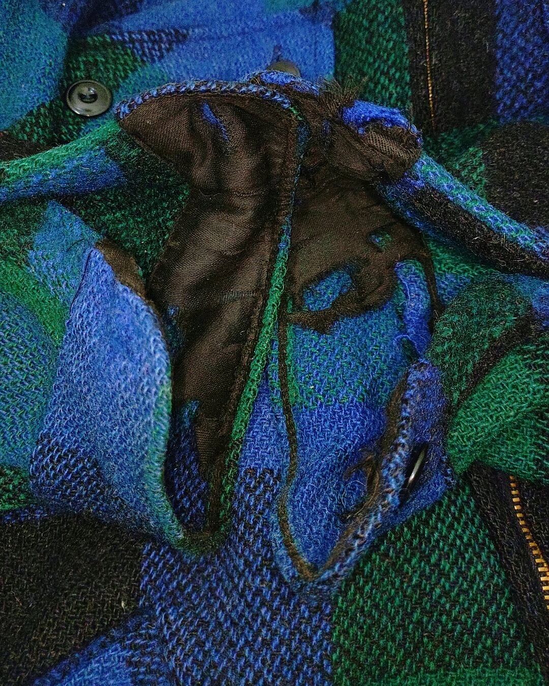 Vintage King kole black watch wool CPO jacket 50s | Pay ID