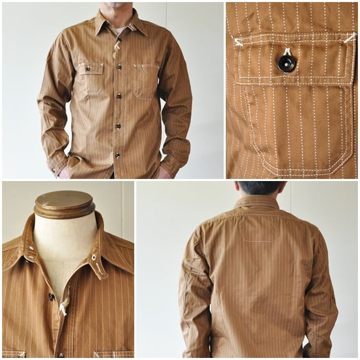 SUGARCANE シュガーケーン ウォバッシュワークシャツ 28516 メンズ