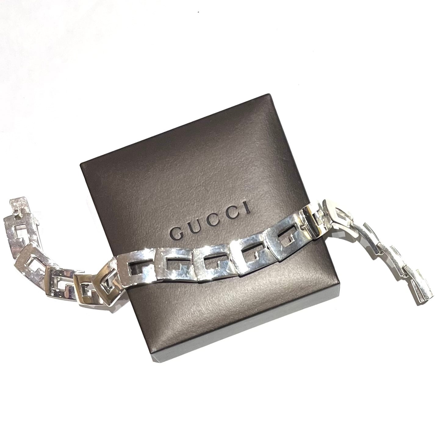 GUCCI】2156 グッチ Gモチーフシルバー925 チェーンブレスレット