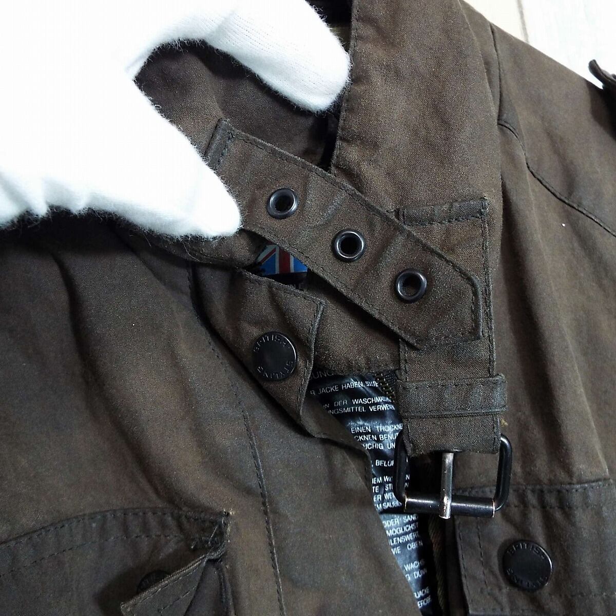 オイルドジャケット】EU古着 英国製 crane SPORT ワックスドコットン