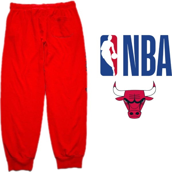 1点物◇シカゴブルズNBA赤スウェットパンツ古着メンズLレディースOK