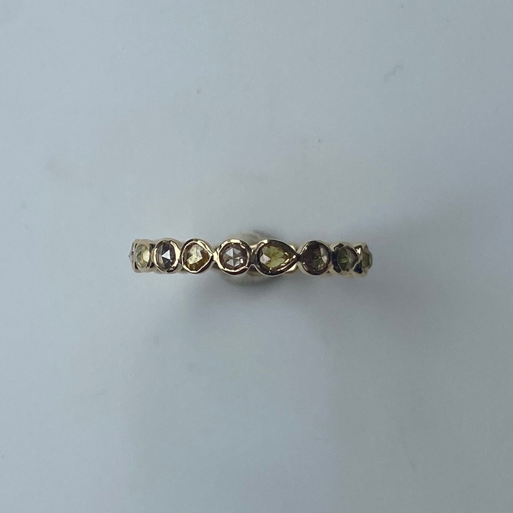 K18YG タイニーローズカットダイヤフルエタニティリング #11 | QUIALA