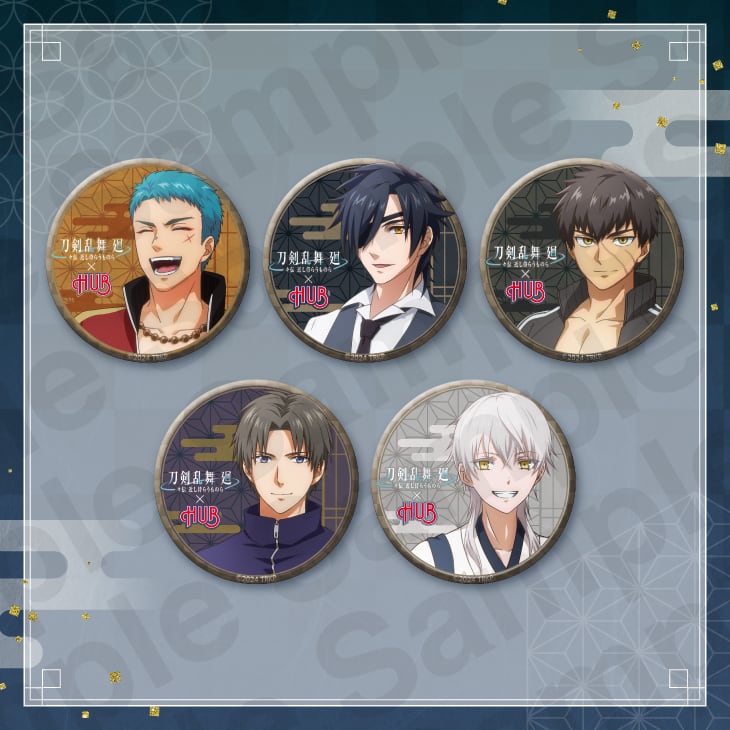 刀剣乱舞 廻 -々伝どうでん 近し侍らうものら-』×HUBコラボ 缶バッジ