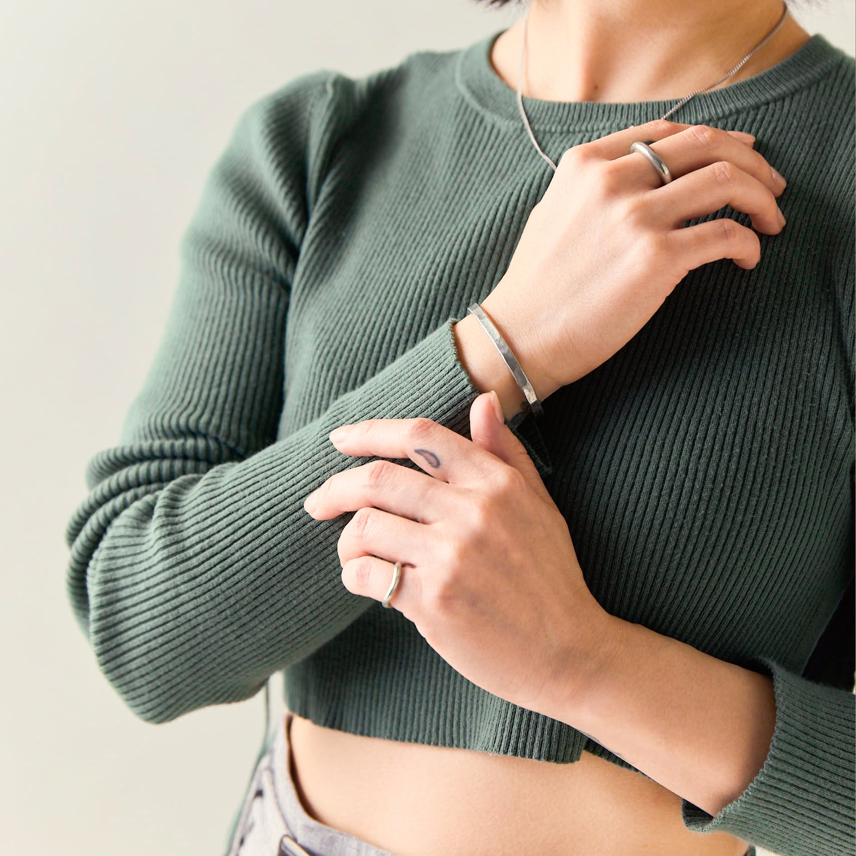 Narrow Plate Tin Bangle 】 | UNDERGROUND METAL FACTORY