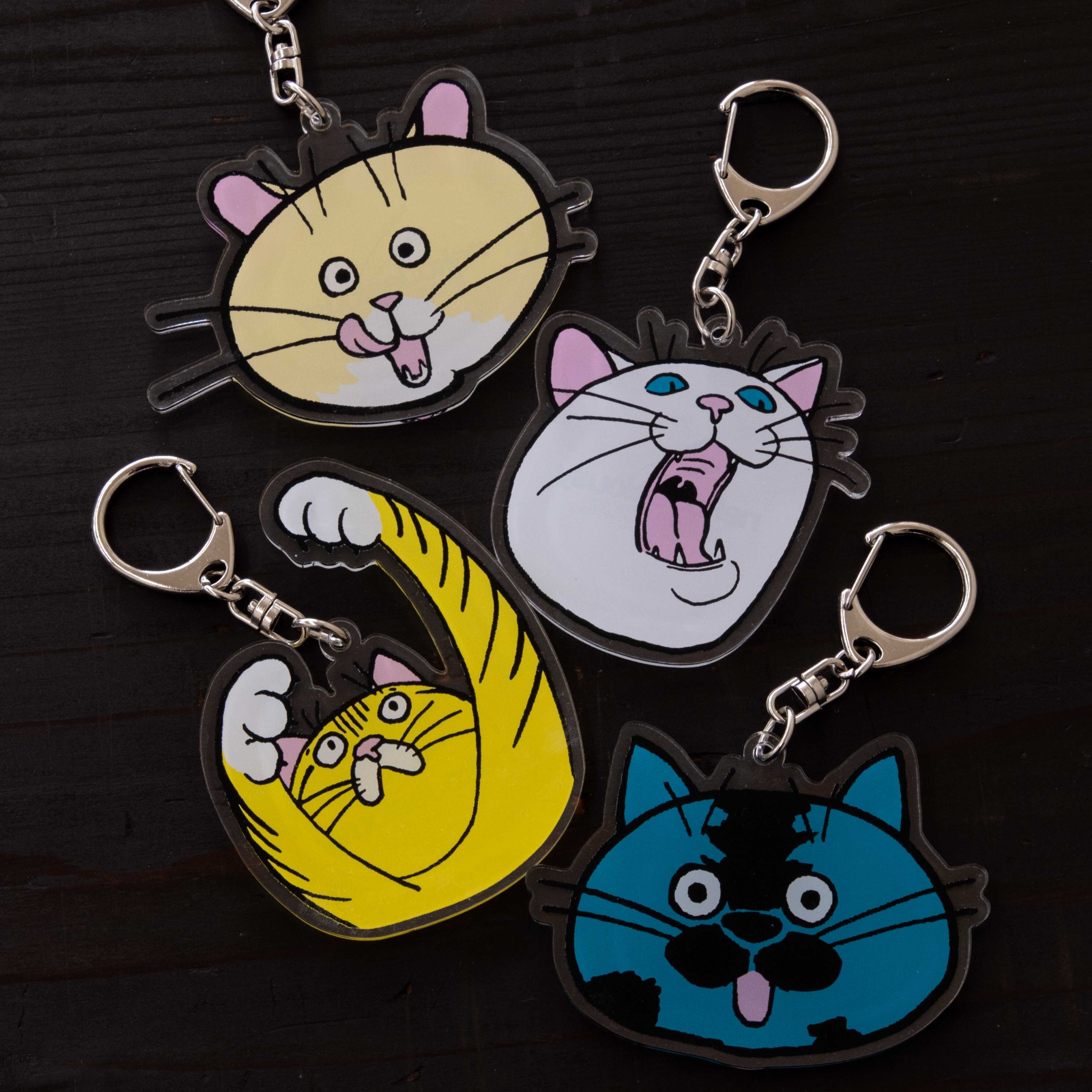 ネコ・ジェラシー アクリルキーホルダー とらねこ | kutaniseal