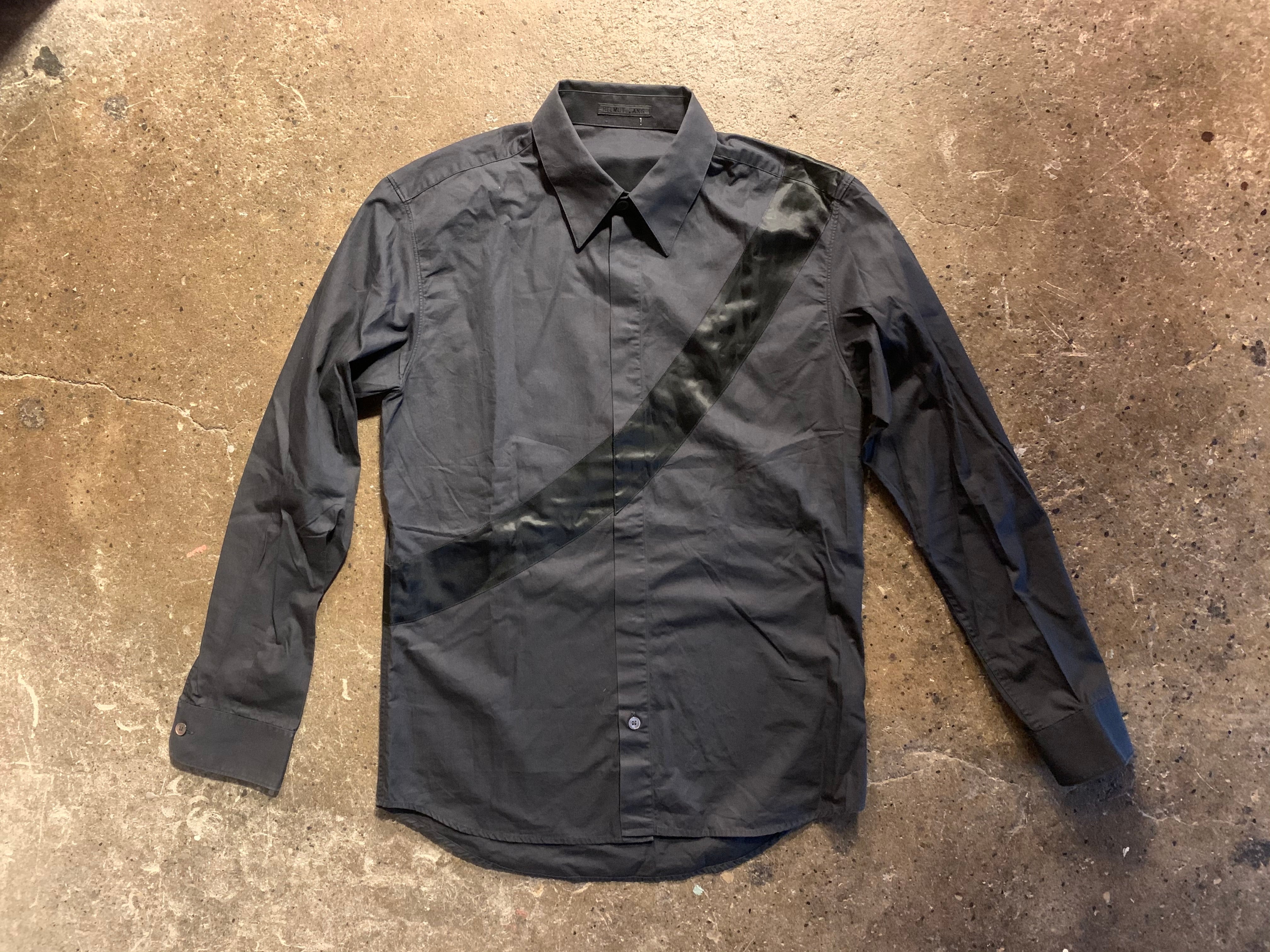 HELMUT LANG 90S 本人期 黒タグ ラインシャツ | DonDonDown YOKOHAMA