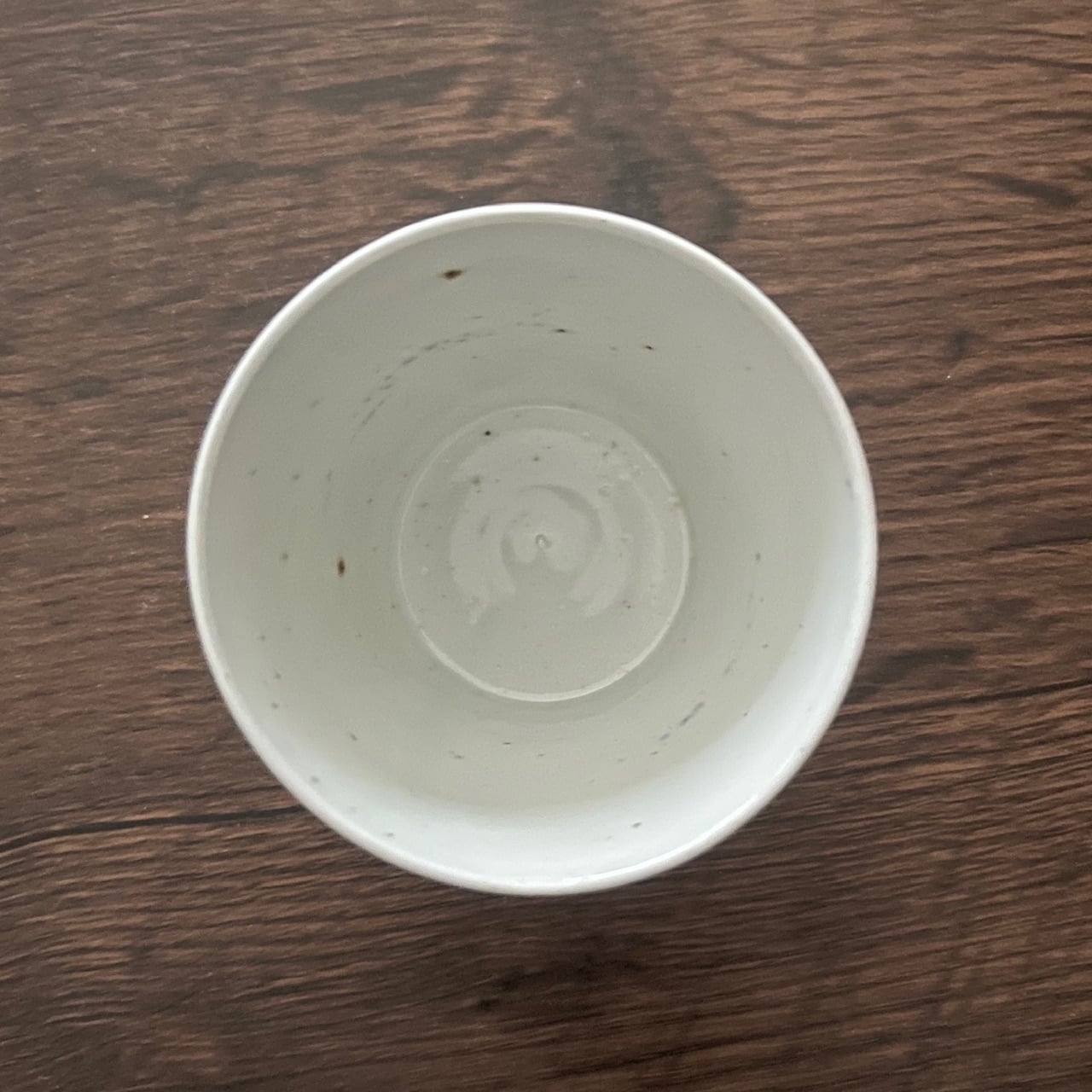 伊万里染付交叉草文（檜垣草）蕎麦猪口 江戸後期 直径7.5cm×高さ約5.5