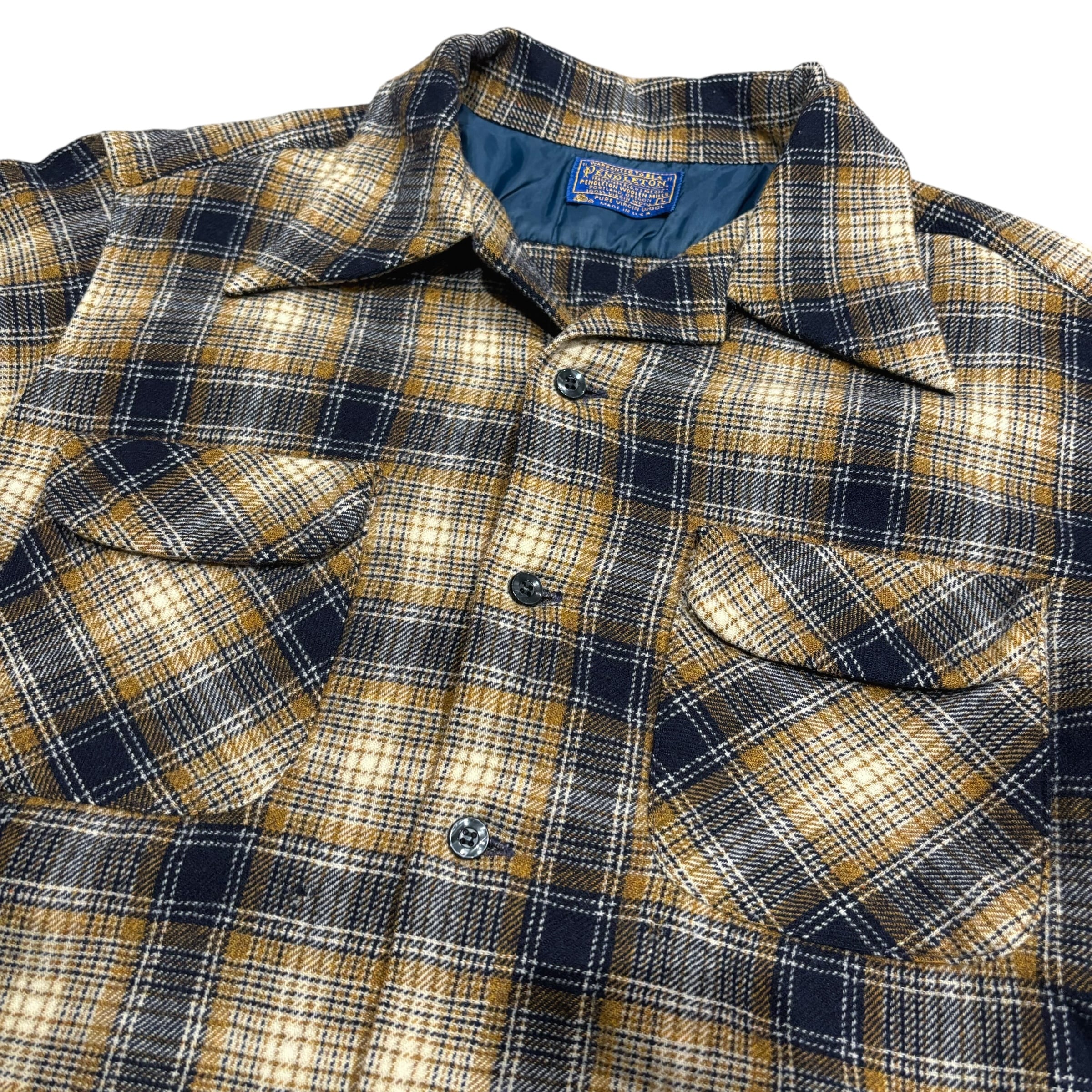 70's PENDLETON Wool Board Shirt L / ペンドルトン ウールシャツ