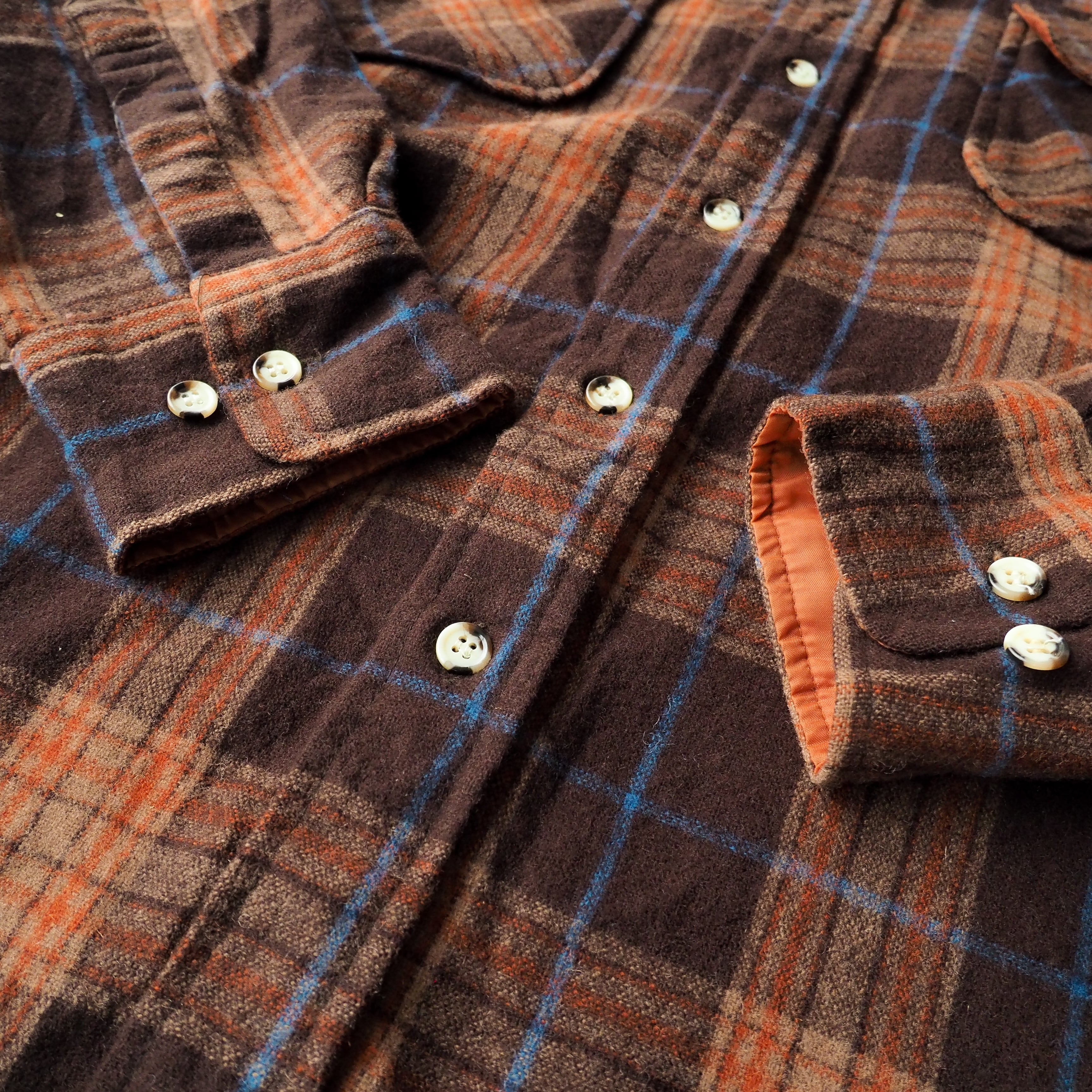 80s-90s “ST. JHON'S BAY” check pattern wool shirt 80年代 90年代