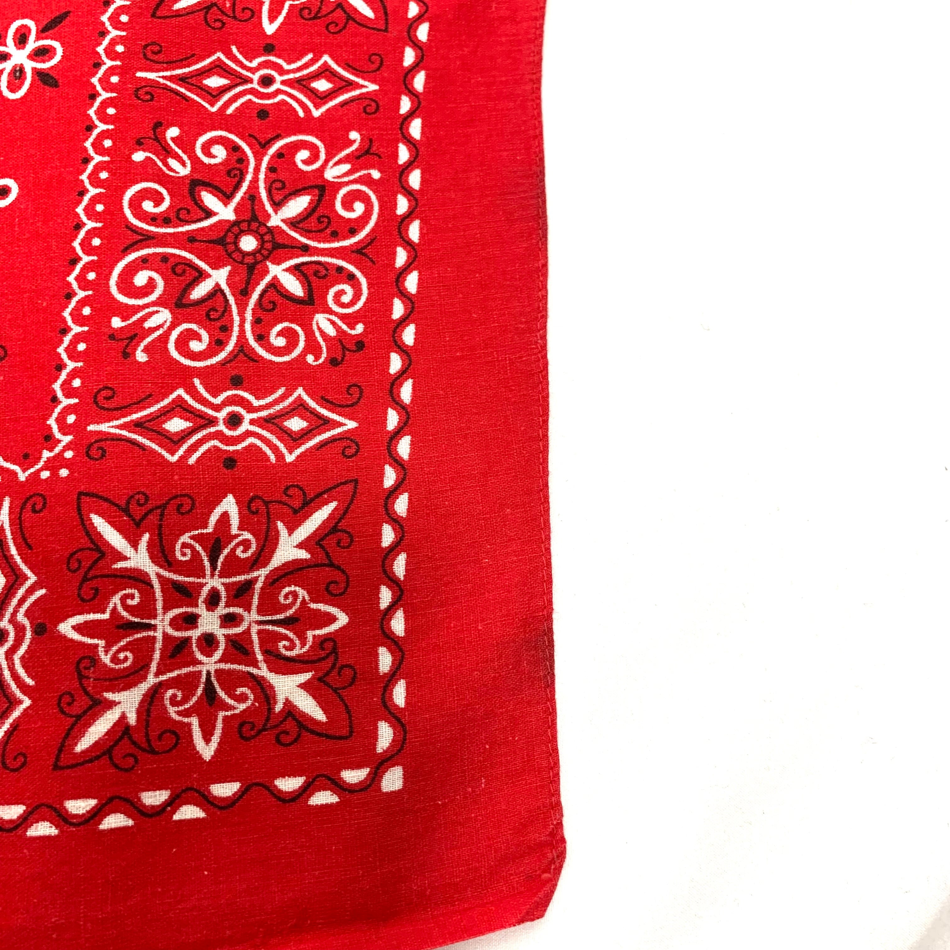 vintage old 50s 60s Bandana Bandanna Elephant Brand MADE IN USA