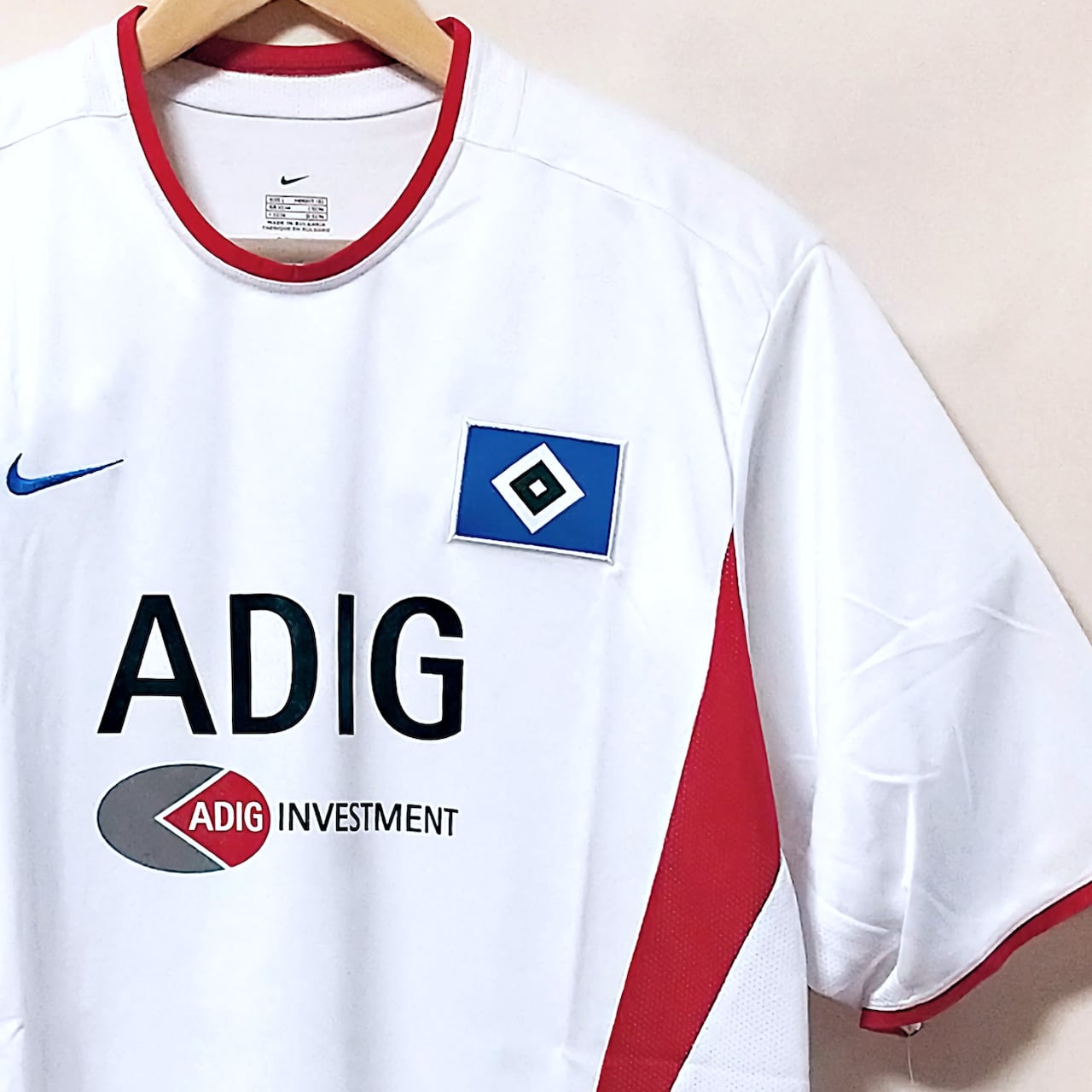 ハンブルガーSV 2003-04 Nike ホーム半袖 ユニフォーム（インポートL