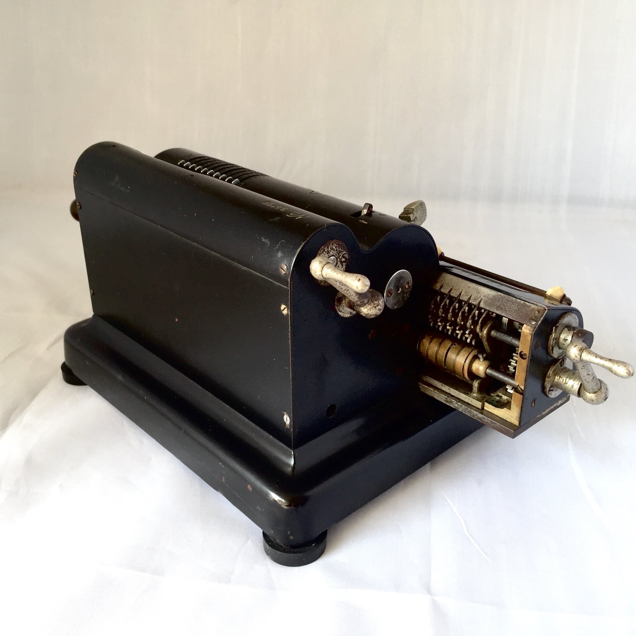 昭和レトロ 日本計算機株式会社 富士星印 手回し計算機 手動計算機