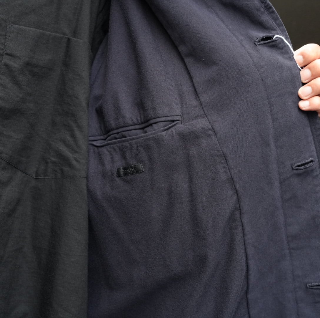 COMOLI(コモリ) / 製品染バルカラーコート -NAVY-(A03-04001) | Signs