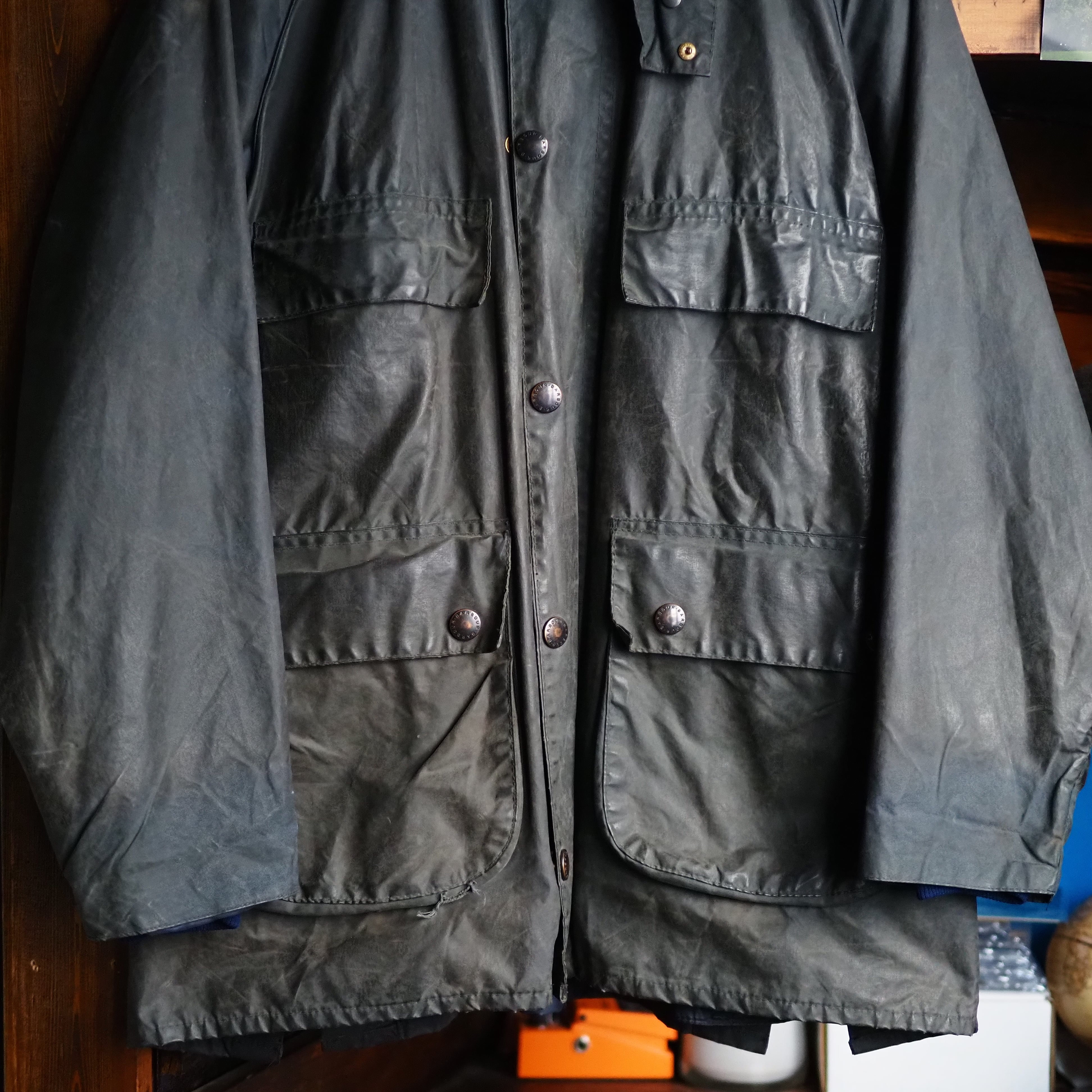 4 Pockets! UK 1988's Vintage Barbour BEDALE size 36 イングランド製