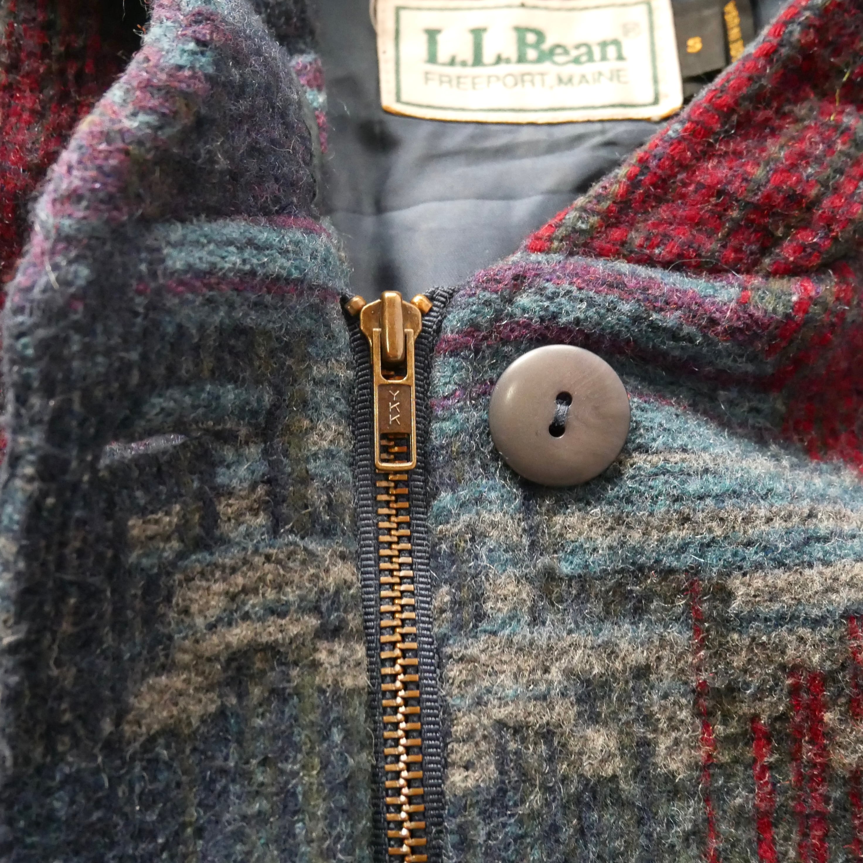 Made in USA 80s L.L.Bean native pattern wool jacket アメリカ製 80