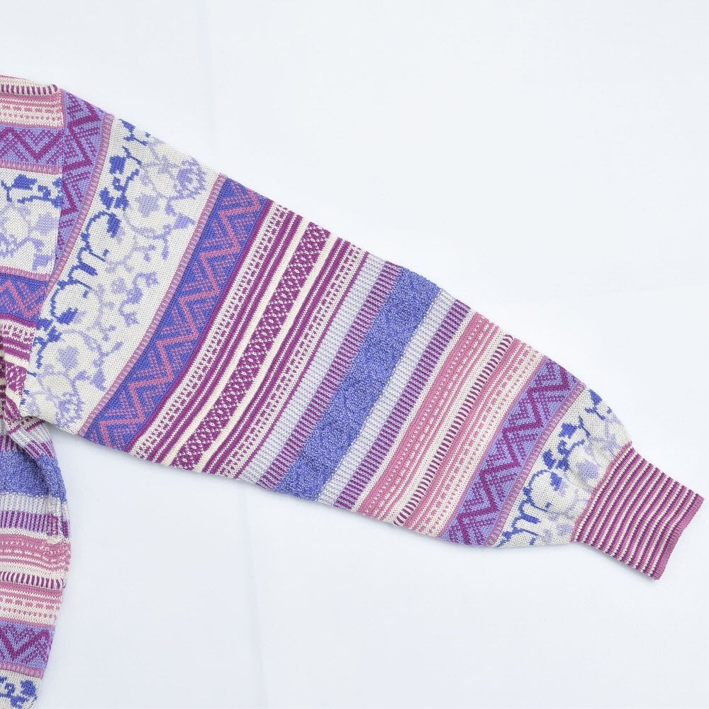 90s KENZO golf ケンゾー・ゴルフ ジャガードデザイン プルオーバー