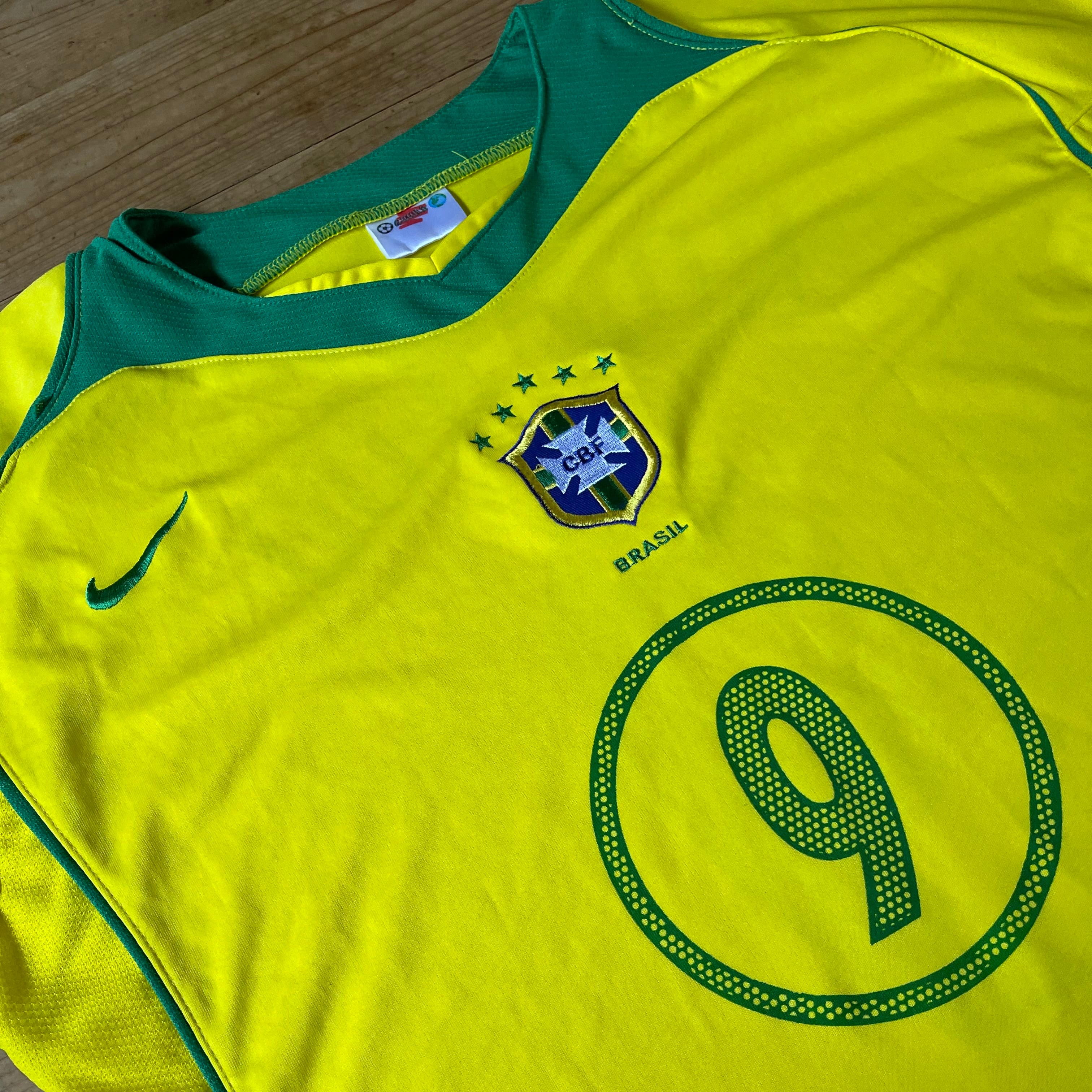 2004 ブラジル代表ユニフォームロナウド #9 サッカー Brazil セレソン