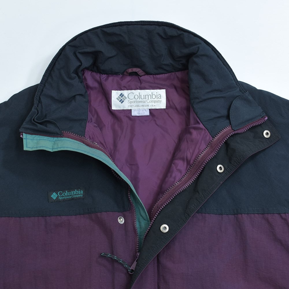 90s Columbia コロンビア Cornice バイカラー デザイン ナイロンシェル